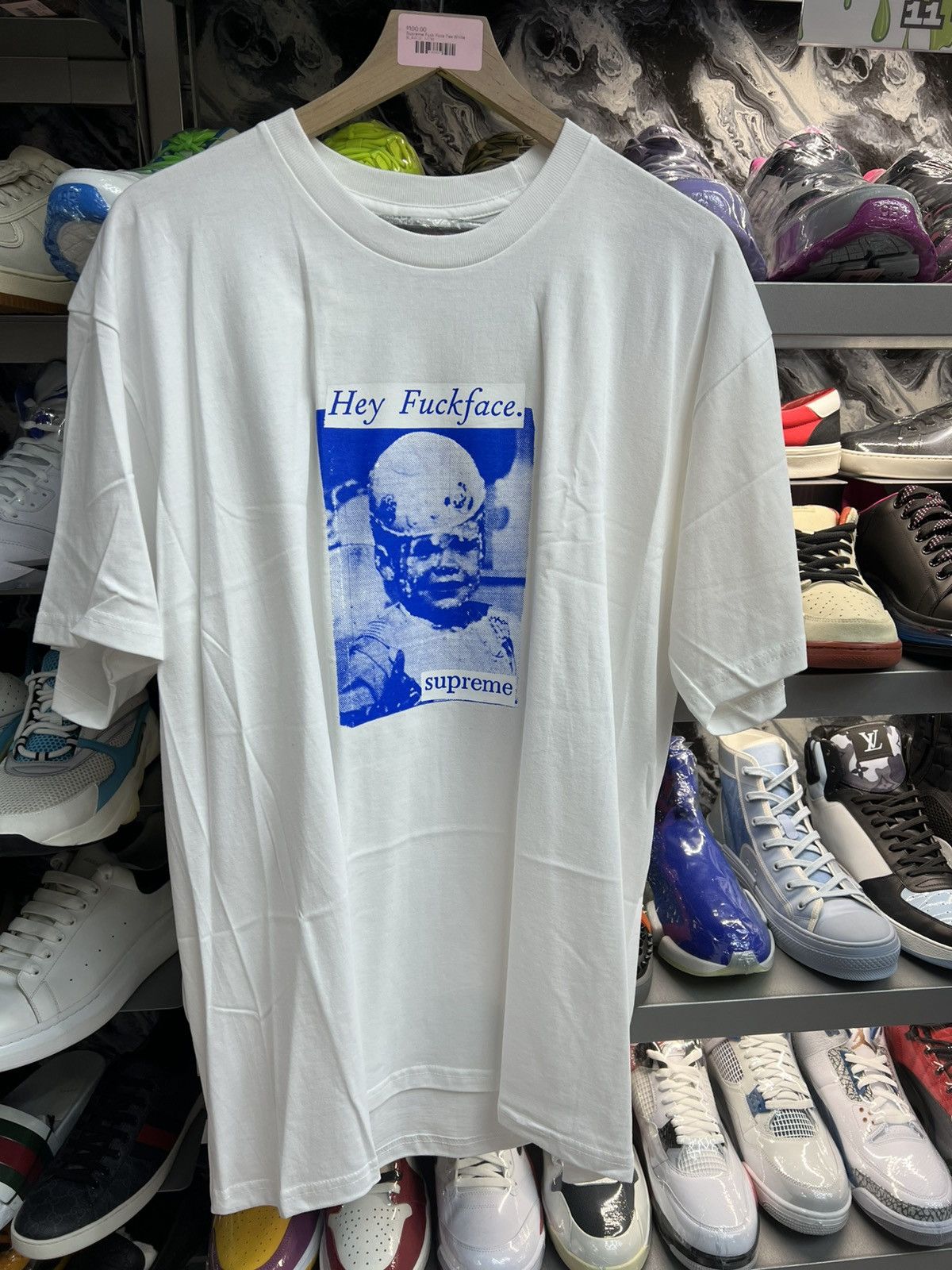 Supreme Supreme Fuck Face Tee White Size US XL / EU 56 / 4 - 1 Thumbnail