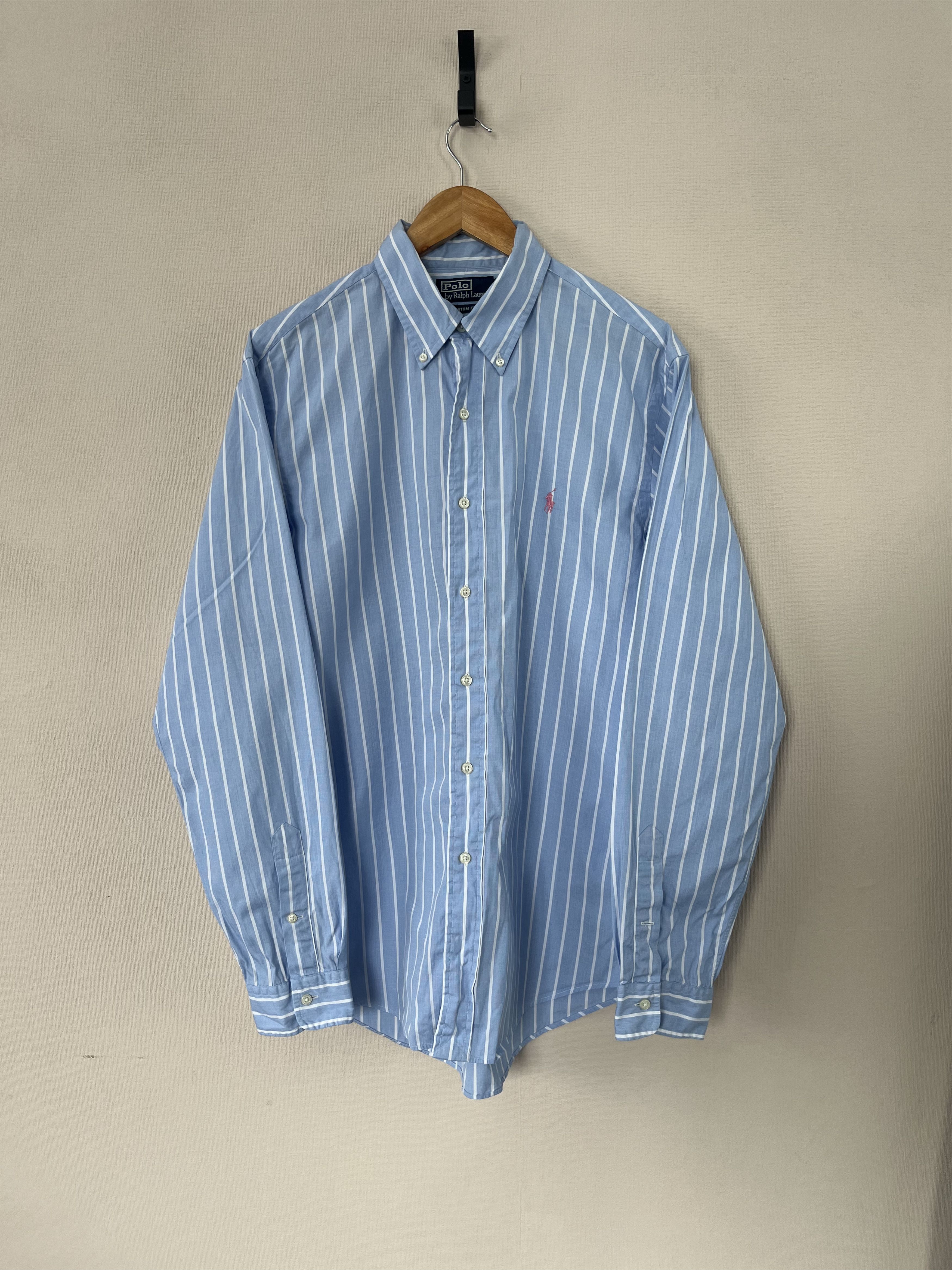 Polo Ralph Lauren Vintage Ralph Lauren Shirt Stripe Button Down Long Sleeve Size US L / EU 52-54 / 3 - 1 Thumbnail