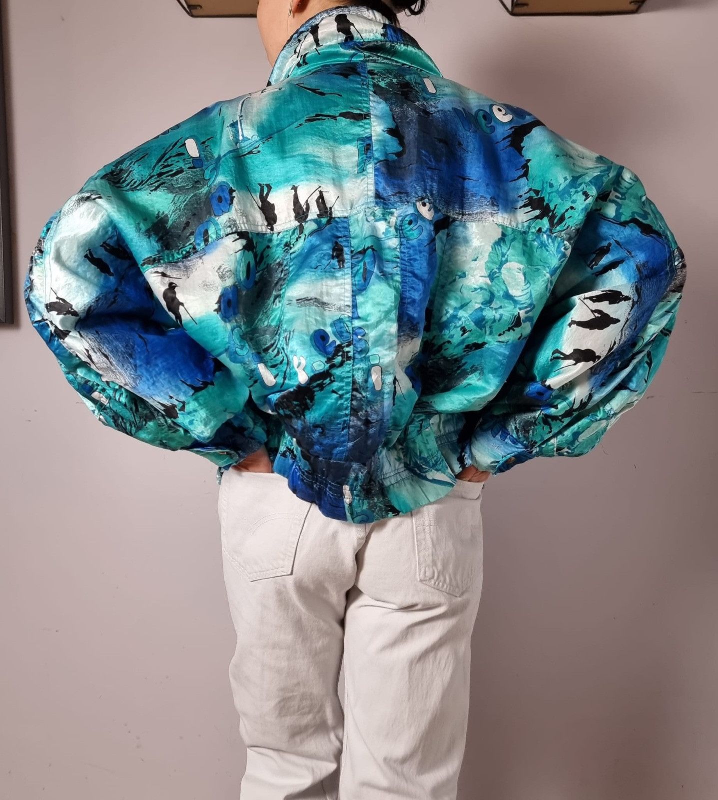 Japanese Brand × Vintage vintage cropped boxy bomber light jacket S M L womens Size S / US 4 / IT 40 - 3 Thumbnail