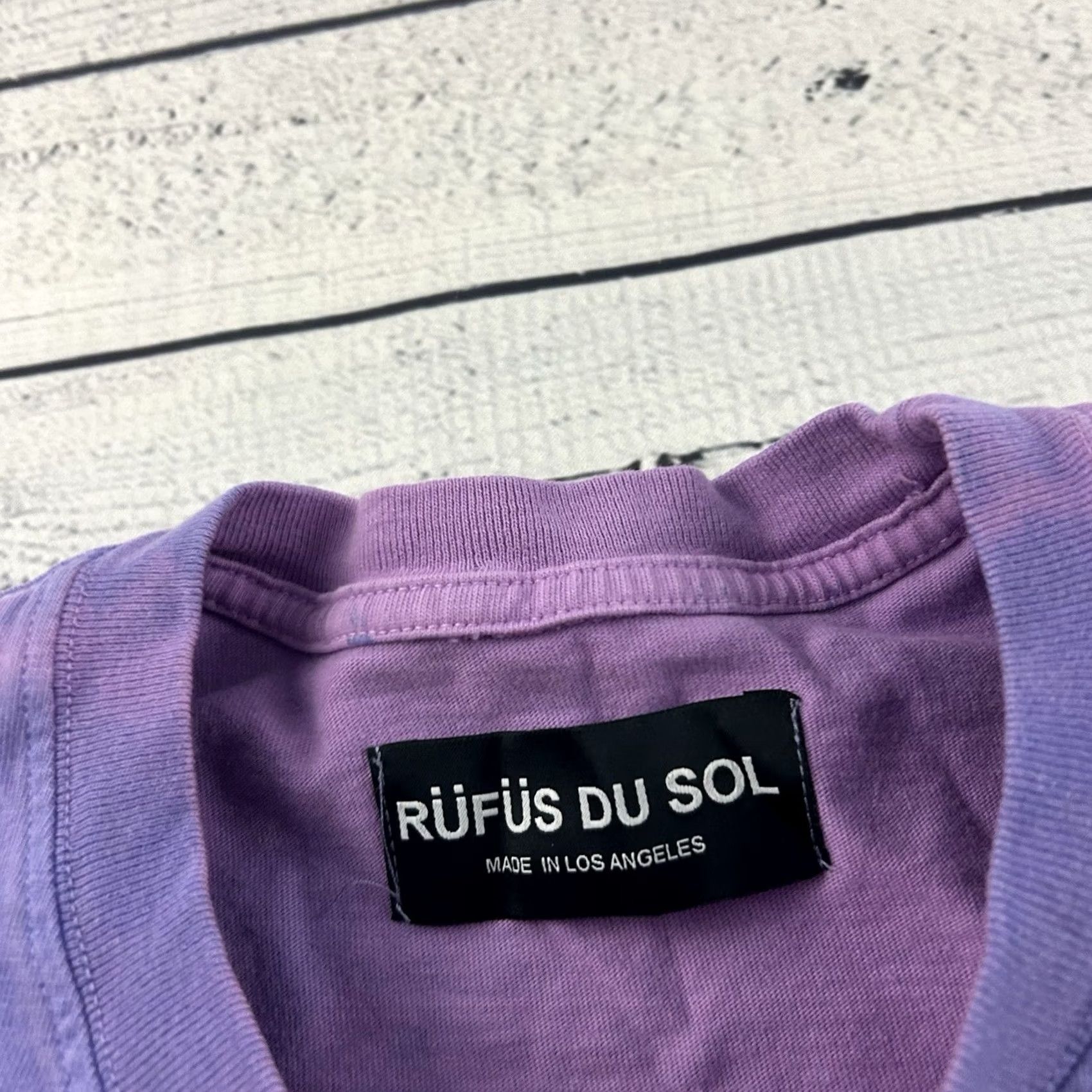 Vintage Rufus Du Sol Surrender Tour 2021 Dyed Short Sleeve T Shirt Men's Small Purple Size US S / EU 44-46 / 1 - 4 Thumbnail