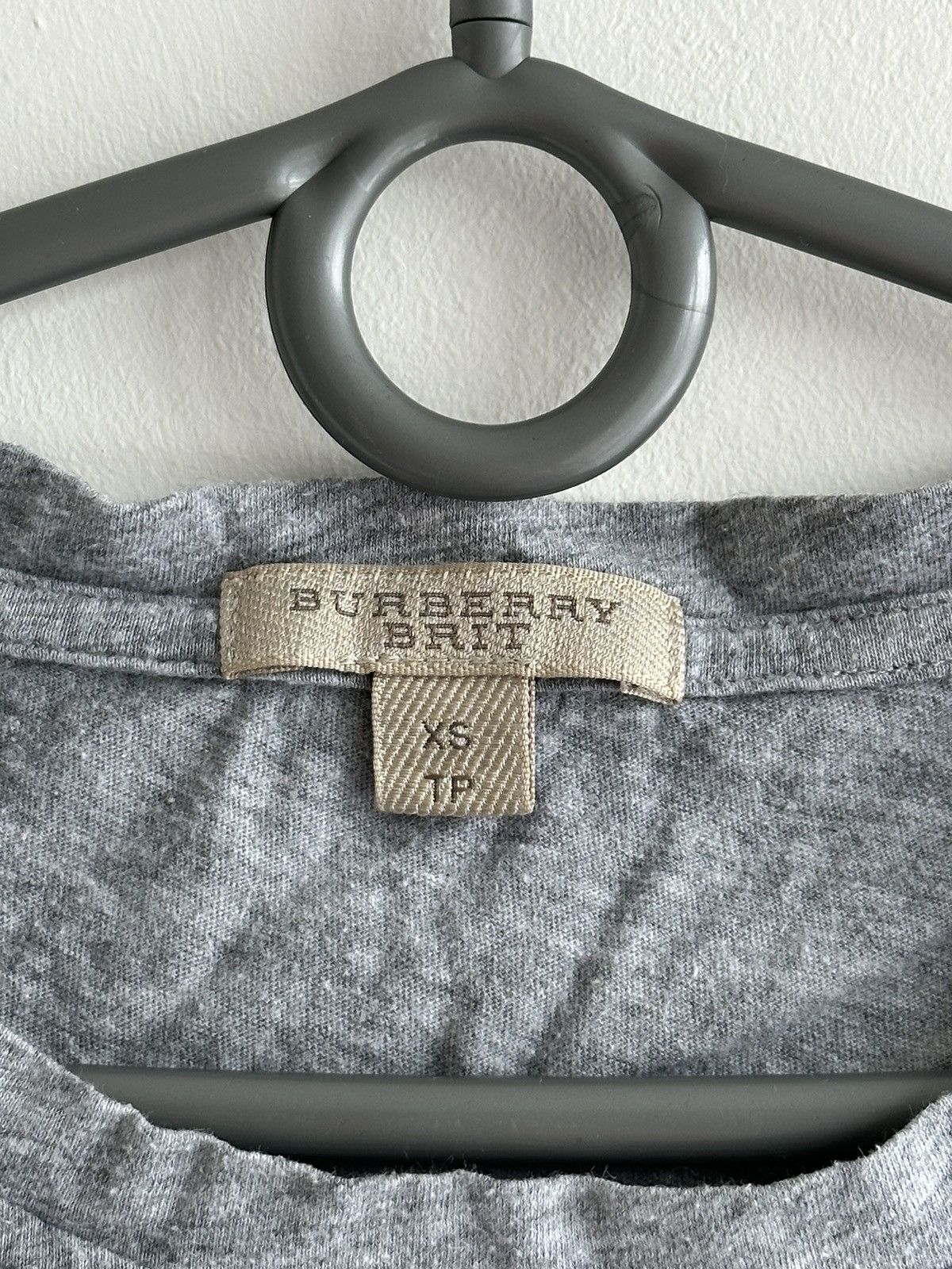 Burberry Burberry Brit Gray Blend Wigeon Duck T-Shirt Top Size XS Size XS / US 0-2 / IT 36-38 - 6 Thumbnail