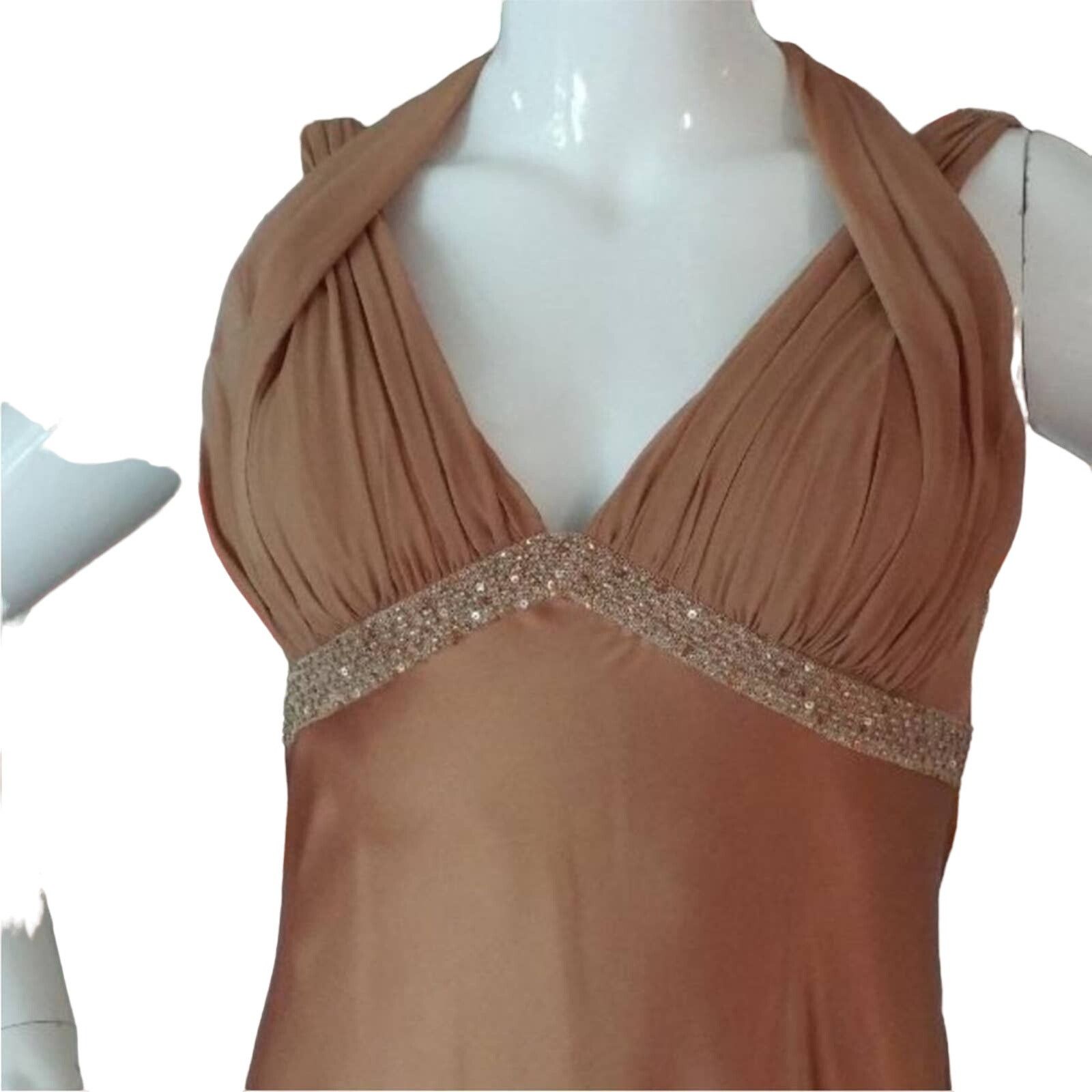 Adrianna Papell Adrianna Papell Evening Gown 100% silk dress embellished 6 Size M / US 6-8 / IT 42-44 - 4 Thumbnail