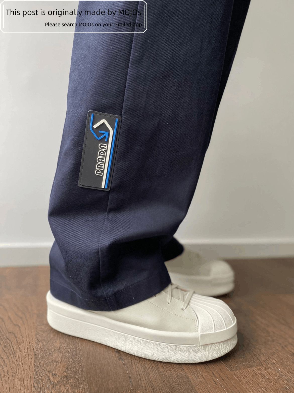Prada Sz 46 Prada 18AW Rubber Label Straight Leg Pants Size US 30 / EU 46 - 2 Thumbnail