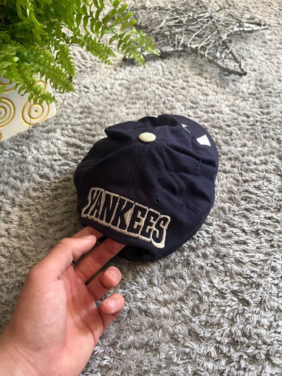 New Era × Vintage Cap New Era Yankees Vintage Streetwear Big Logo Rare Size ONE SIZE - 2 Thumbnail