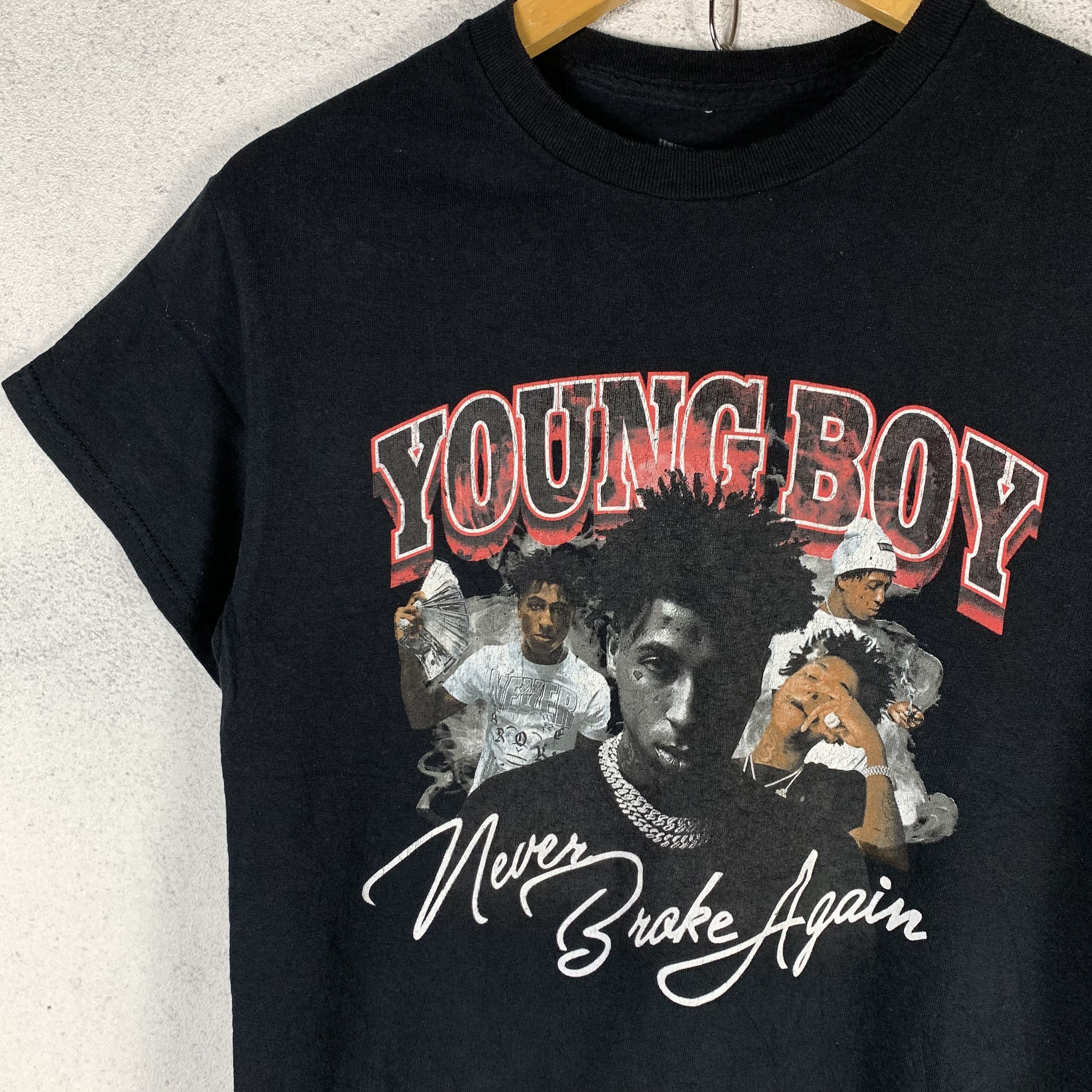 Rap Tees Black NBA Youngboy Never Broke Again Tshirt Size US S / EU 44-46 / 1 - 2 Thumbnail
