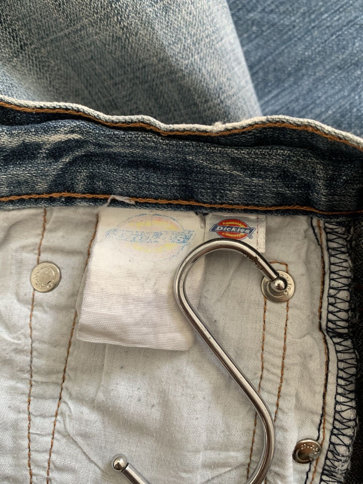 Vintage Vintage Dickies Reguler Faded Blue Jeans Size US 30 / EU 46 - 7 Thumbnail