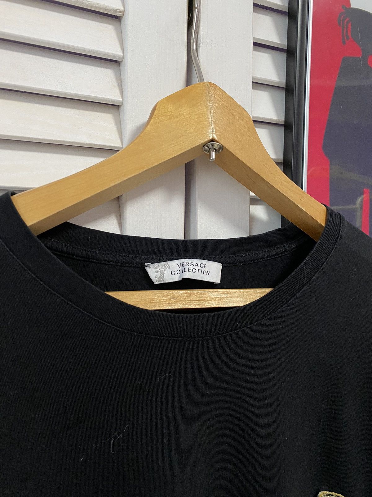 Versace × Vintage T-Shirt Tee Black Versace Mini Logo Medusa Minimal Size US M / EU 48-50 / 2 - 4 Thumbnail