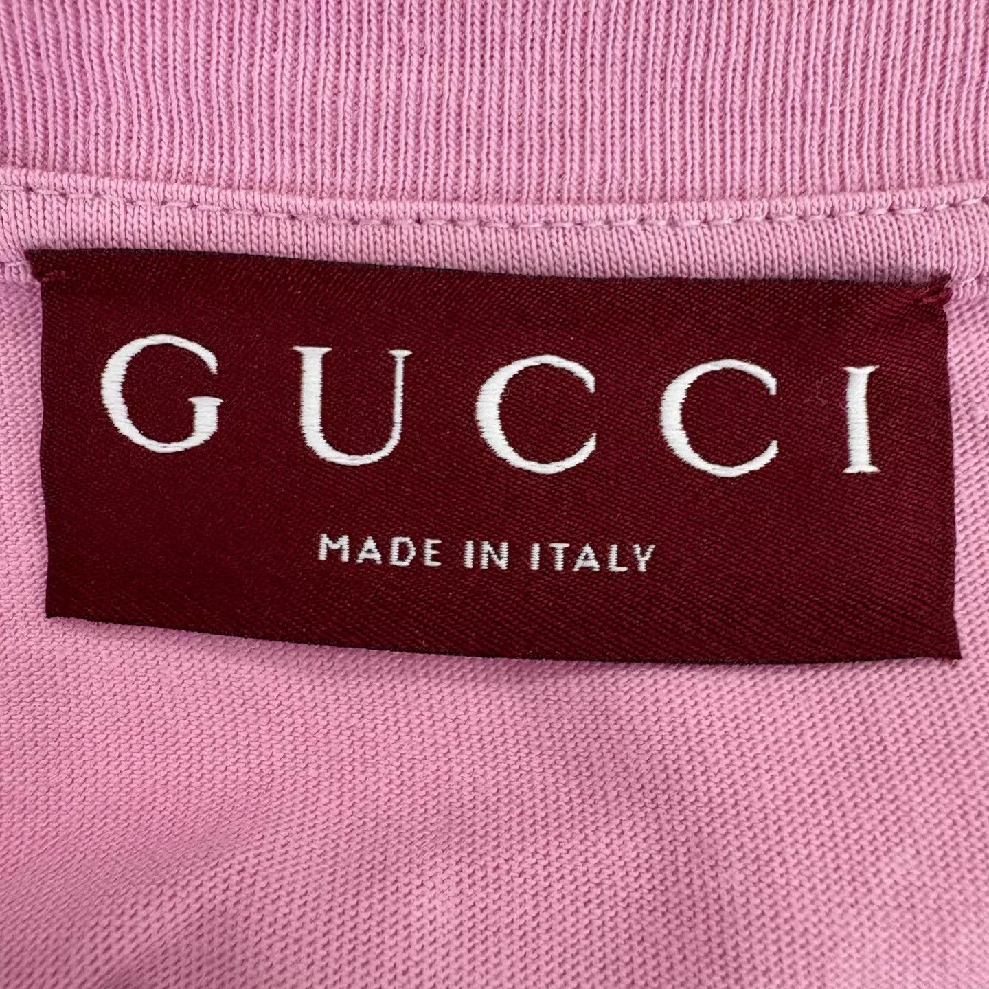 Gucci Gucci SS25 Pink Belt Logo Short-Sleeve T-shirt XS Size US XS / EU 42 / 0 - 3 Thumbnail