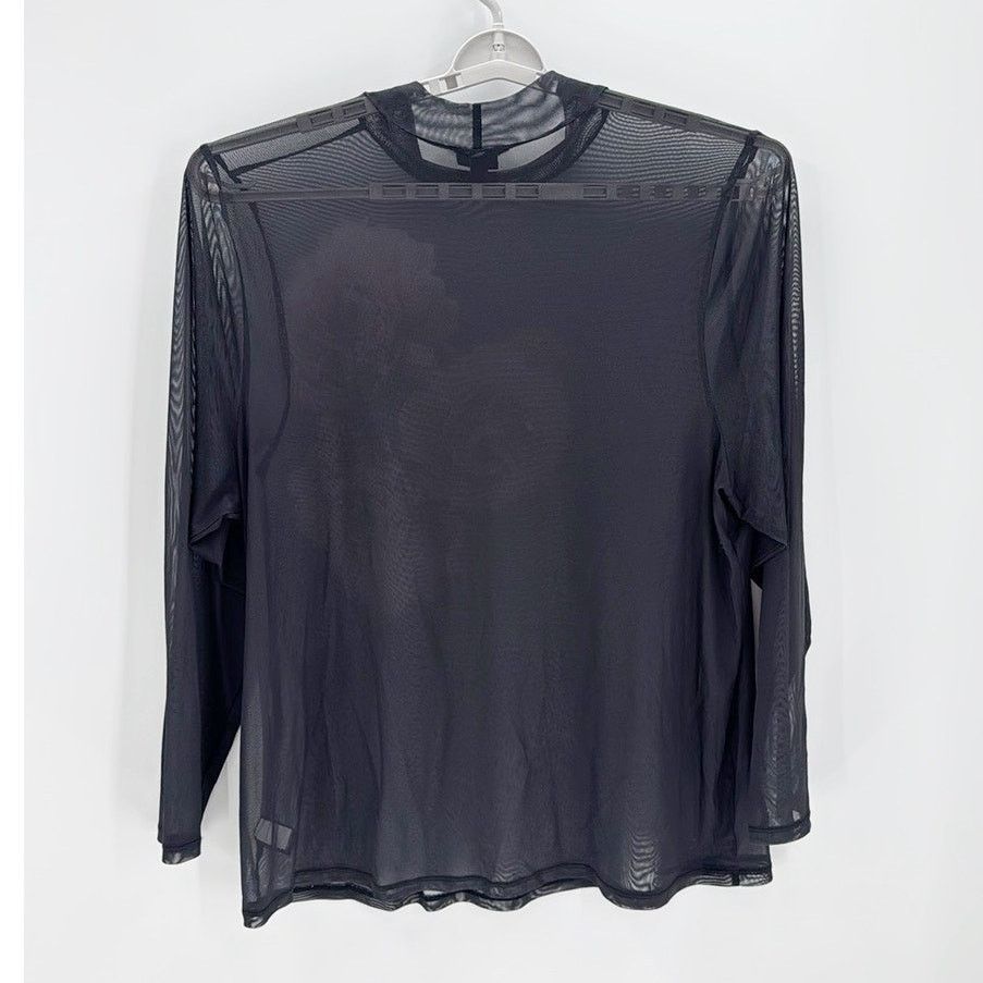 Other Torrid Floral Mesh Turtleneck Long Sleeve Tee size 5X Size 4XL / US 24-26 - 3 Thumbnail