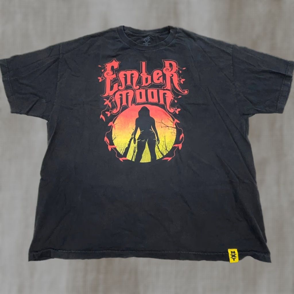 Vintage WWE Shirt Men 2X Black Red Tee Ember Moon NXT Two Sided Myth Athena Adult Shirt Size US XXL / EU 58 / 5 - 1 Thumbnail