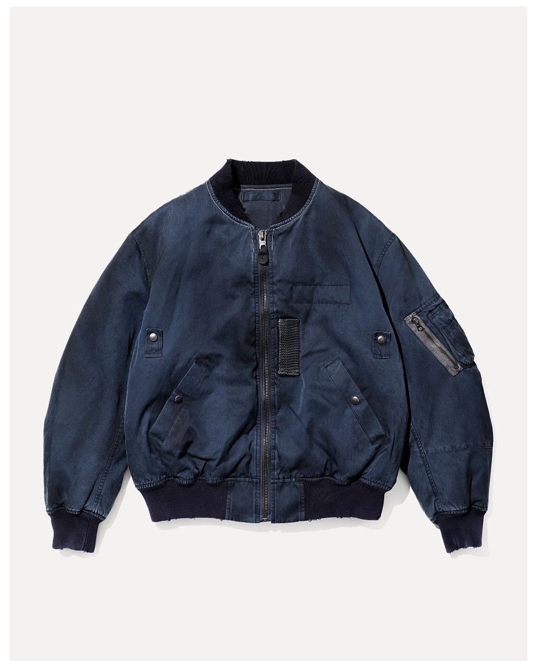 A.PRESSE A.presse vintage silk flight jacket navy size 5 Size US XXL / EU 58 / 5 - 1 Thumbnail