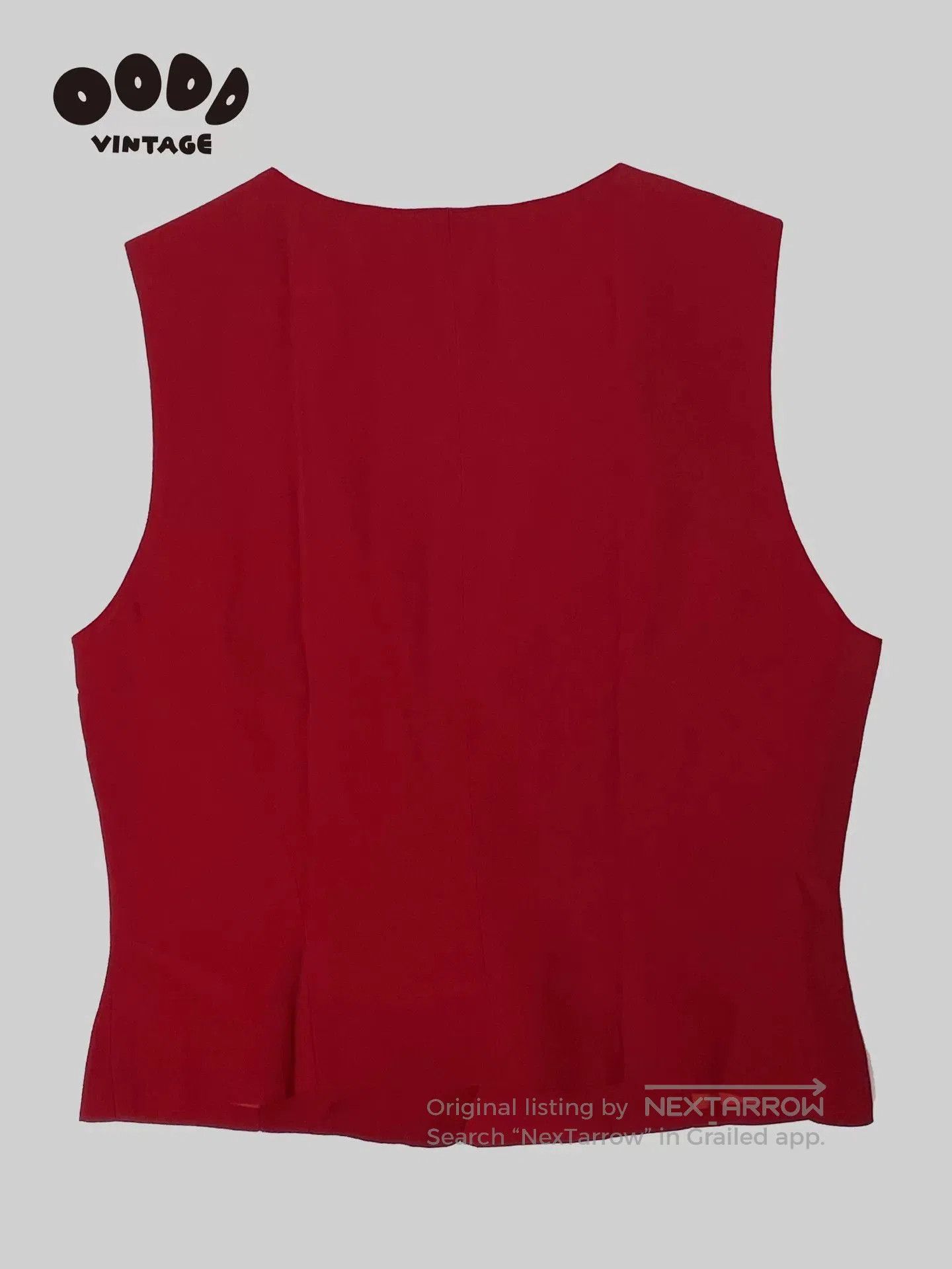 Gianfranco Ferre Gianfranco Ferré Red Vest with Metal Closure. Size S / US 4 / IT 40 - 6 Thumbnail