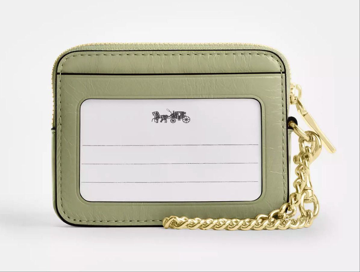 Coach Zip Card Case With Quilting CEC51 Size ONE SIZE - 4 Thumbnail