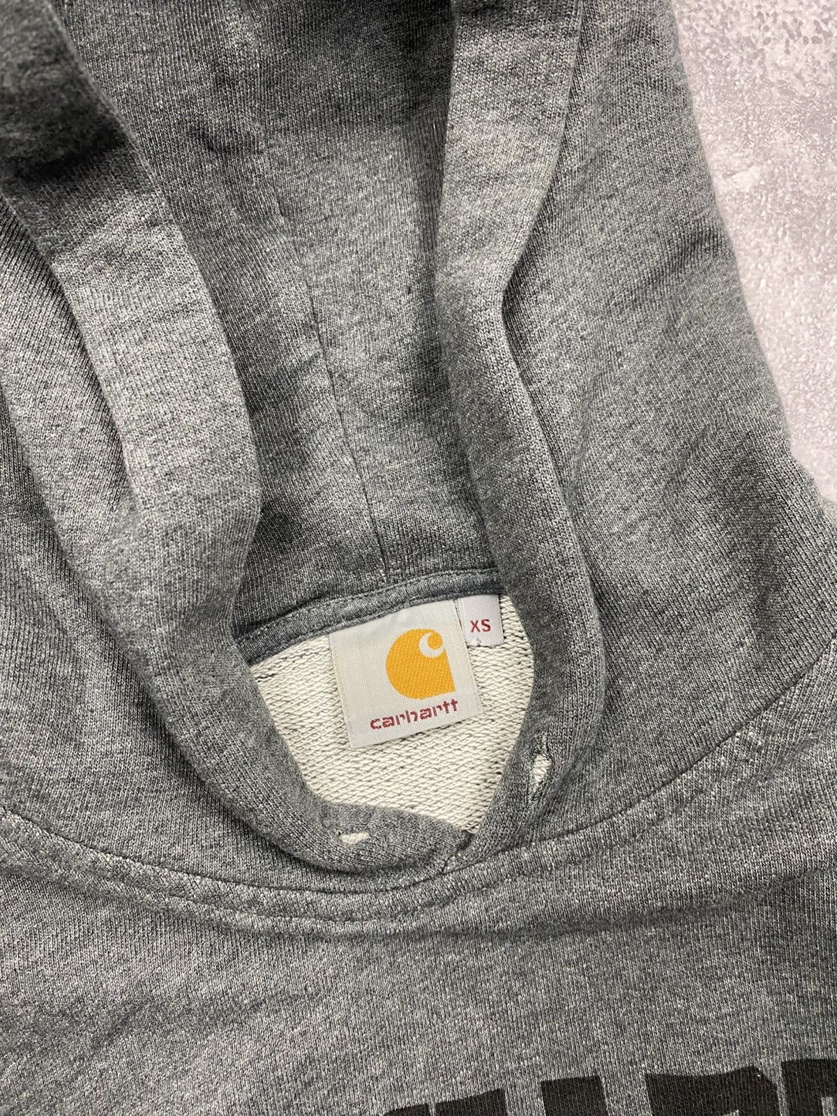 Carhartt Y2K Vintage Carhartt Hoodie Spellout Logo Rare Sweatshirt Size US XS / EU 42 / 0 - 9 Thumbnail