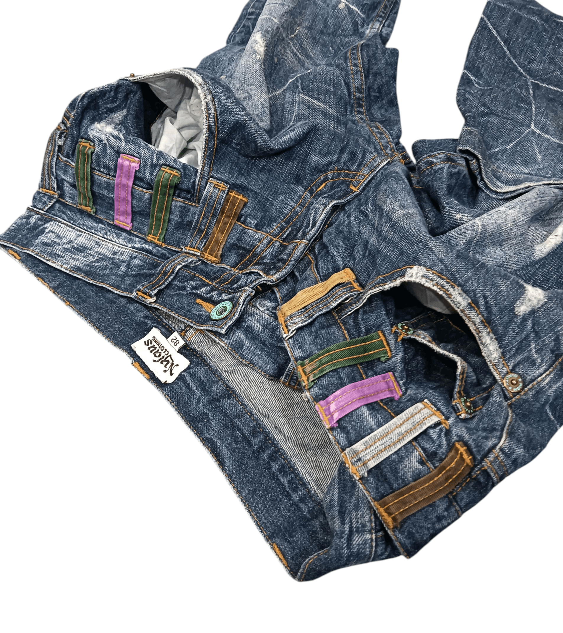 Other Nylaus Jeans Distressed Double Waist Size US 38 / EU 54 - 7 Thumbnail