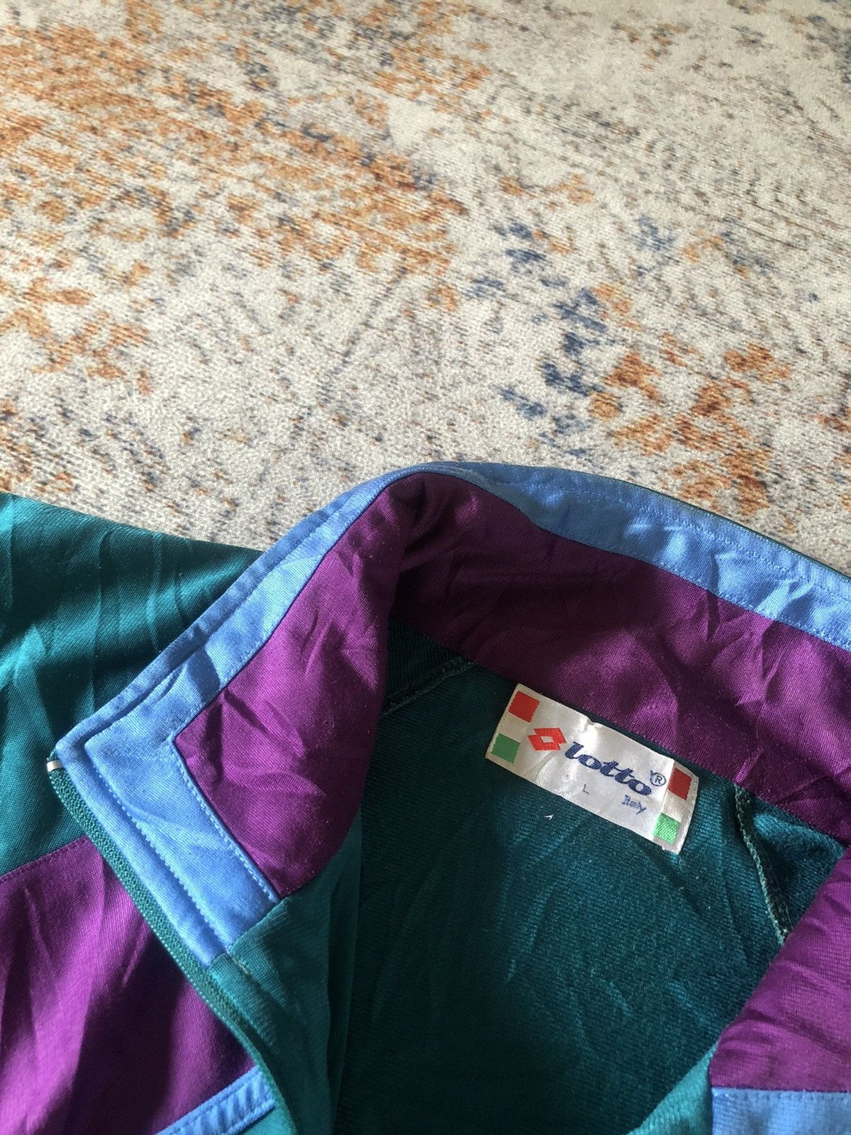 Japanese Brand Tracktop Lotto Vintage Size US M / EU 48-50 / 2 - 2 Thumbnail