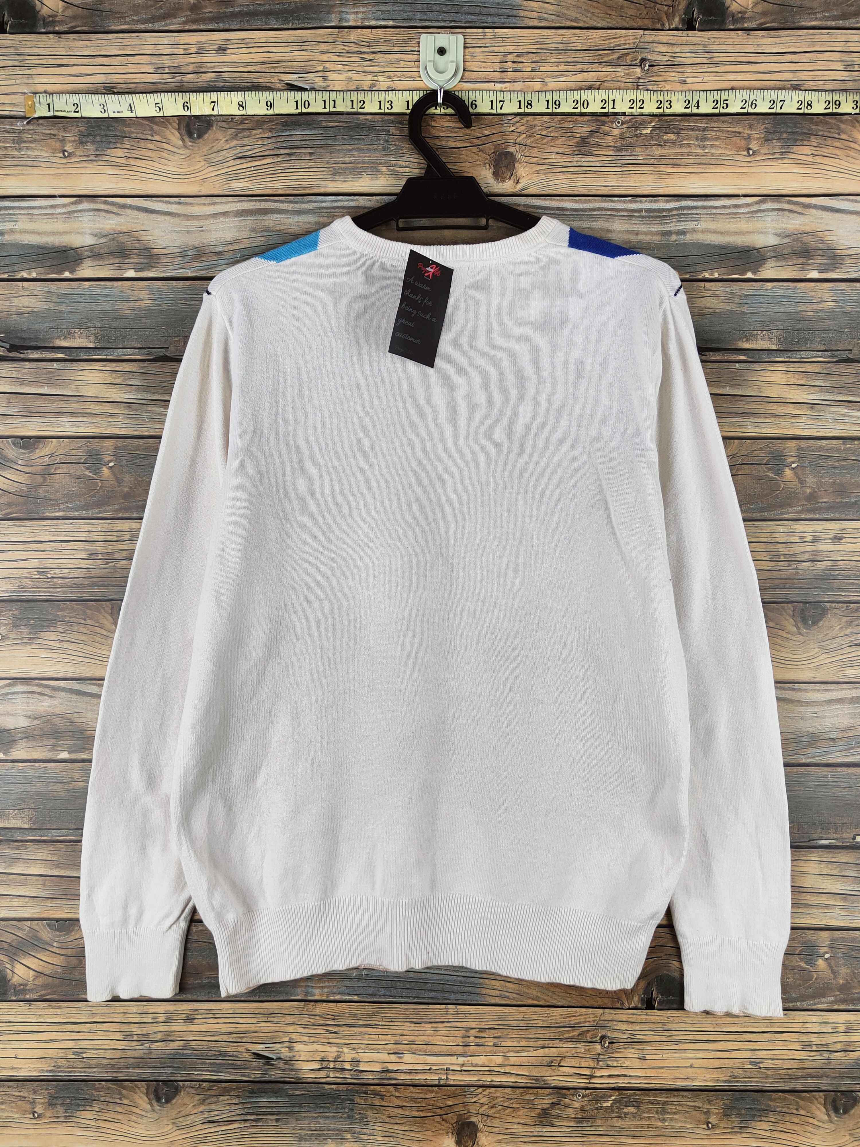 Fred Perry DL Fred Perry White Blue Knitwear Sweatshirts #46-126 Size US S / EU 44-46 / 1 - 8 Thumbnail