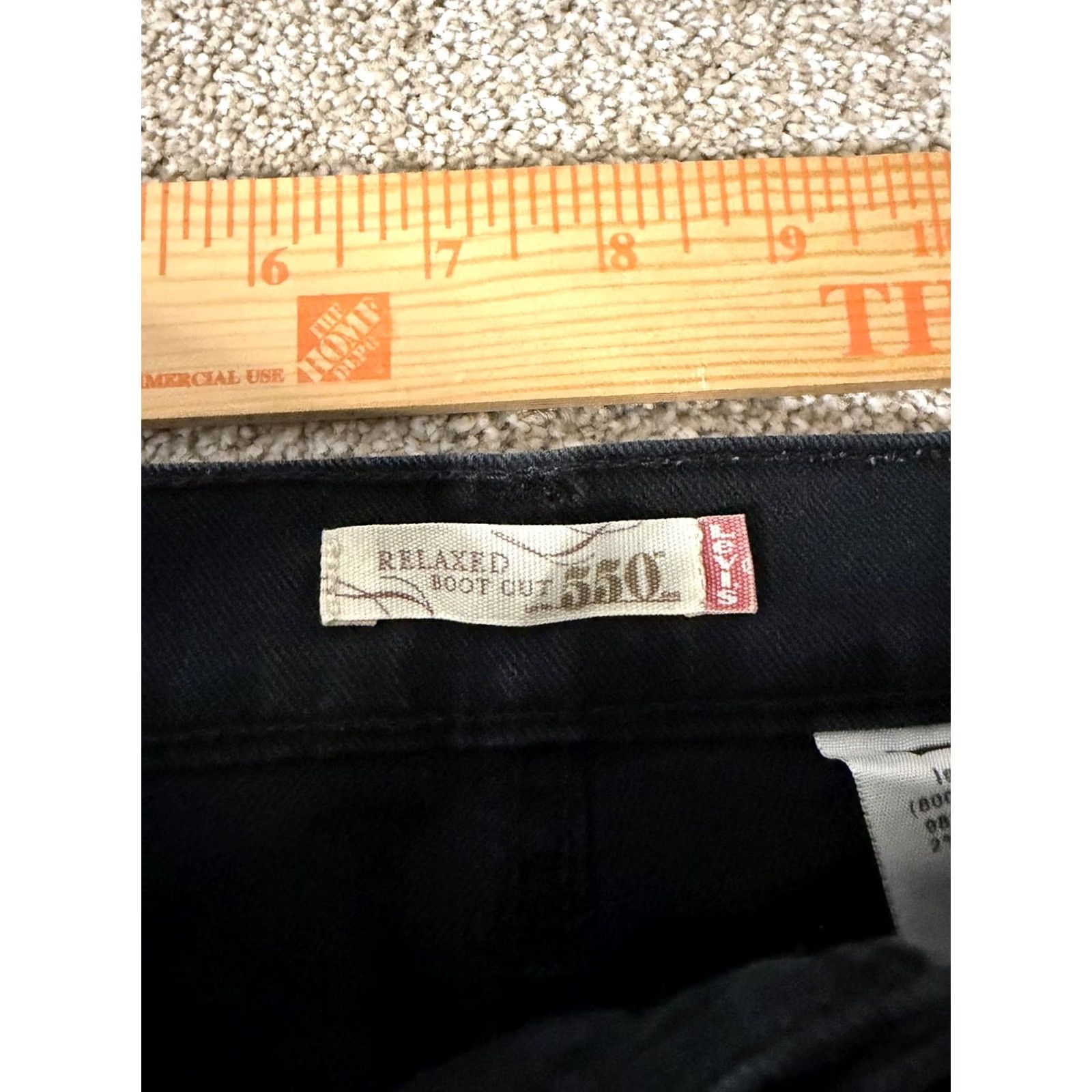 Levi's Levi's Jeans Womens 8S Black 550 Relaxed Bootcut Stretch Denim Mid Rise Pants Size 30" / US 8 / IT 44 - 5 Thumbnail