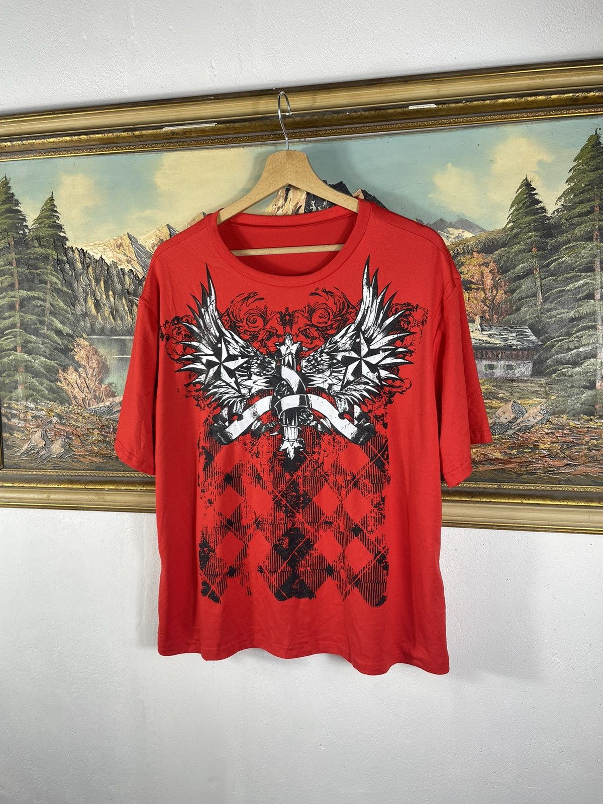 Affliction Red vintage retro y2k 00s tees t shirt big graphic print Size US M / EU 48-50 / 2 - 2 Thumbnail