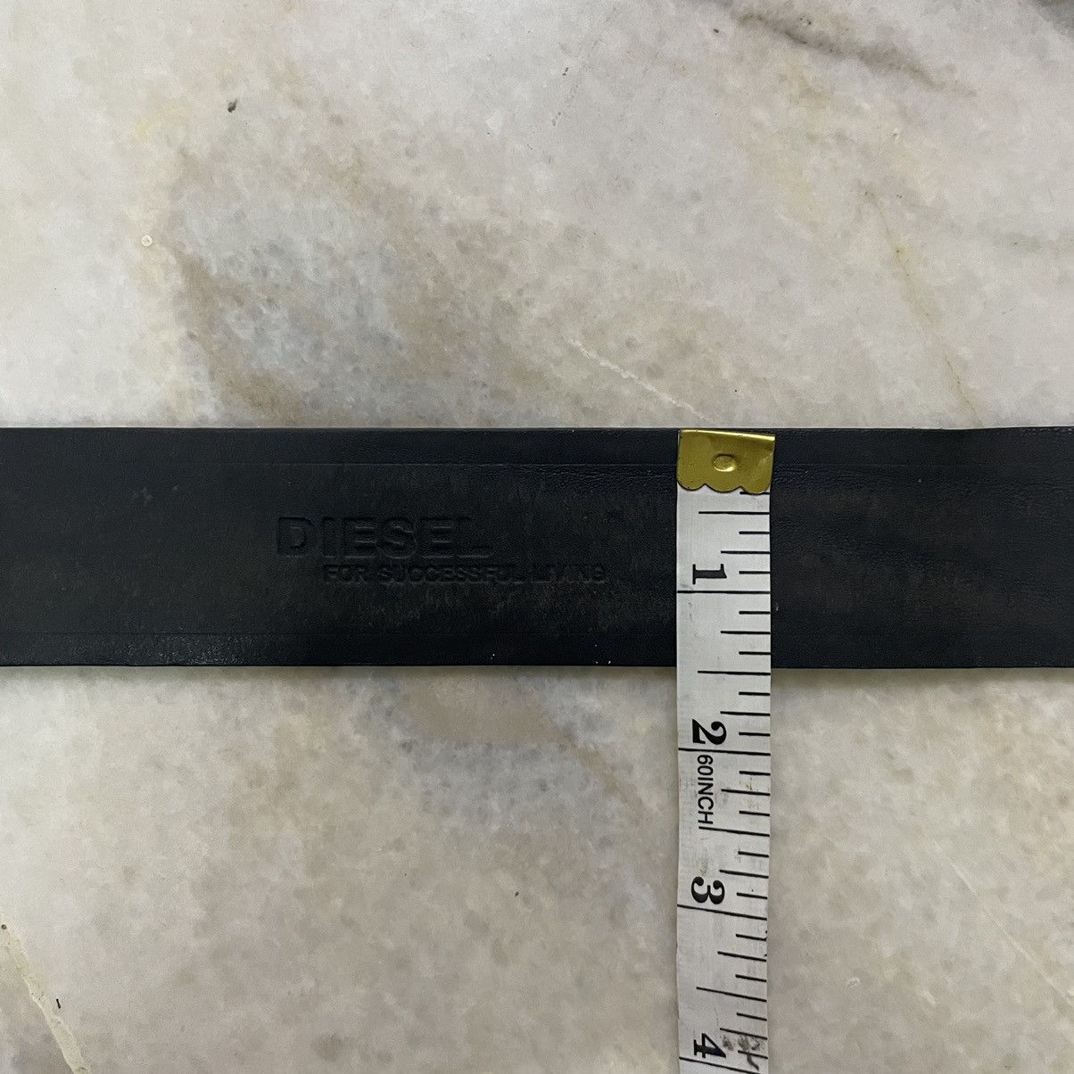Diesel Vintage Diesel Buckle Black Leather Size 42 - 5 Thumbnail