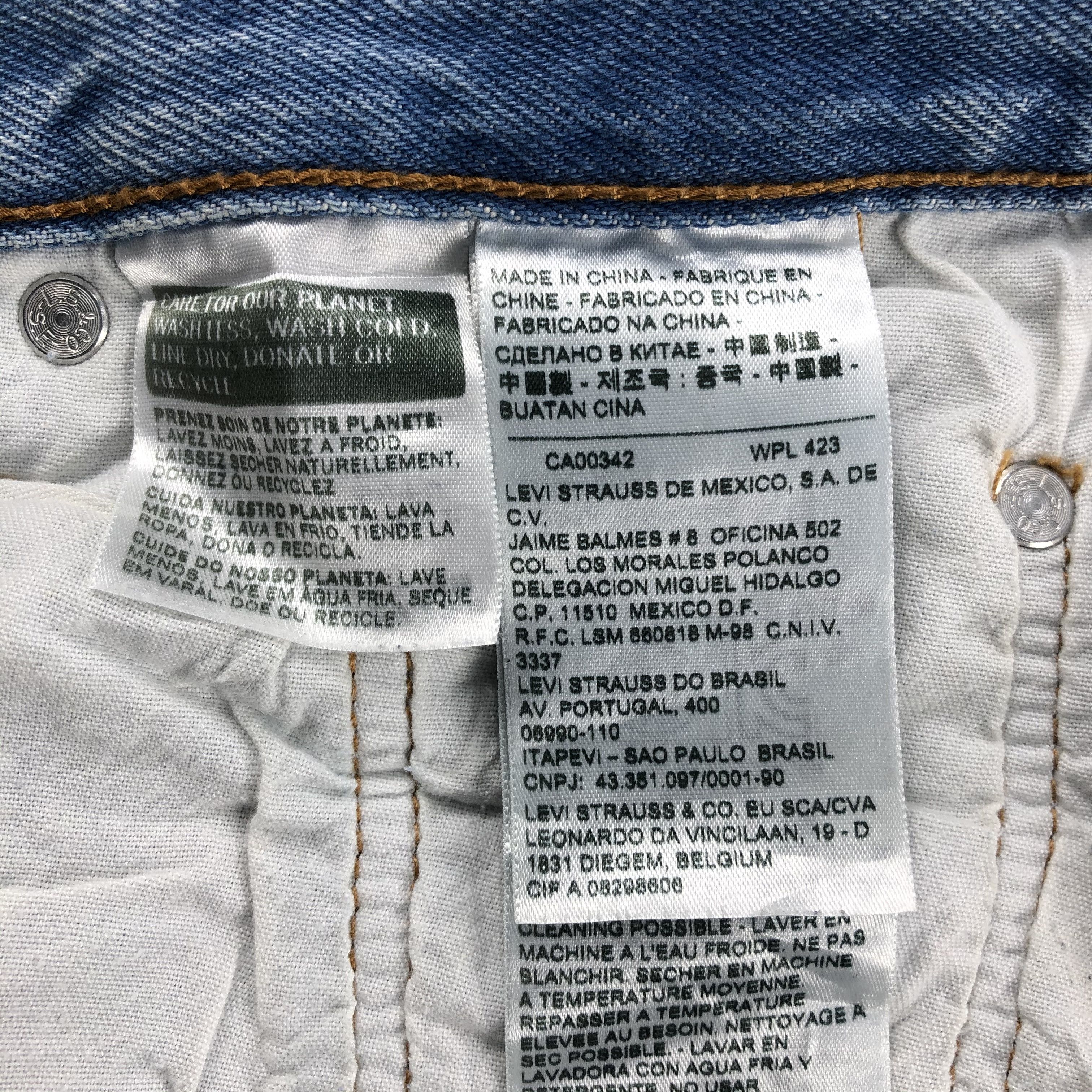 Levi's Vintage Light Wash Levis 501 Jeans-JM1354 Size US 35 - 9 Thumbnail