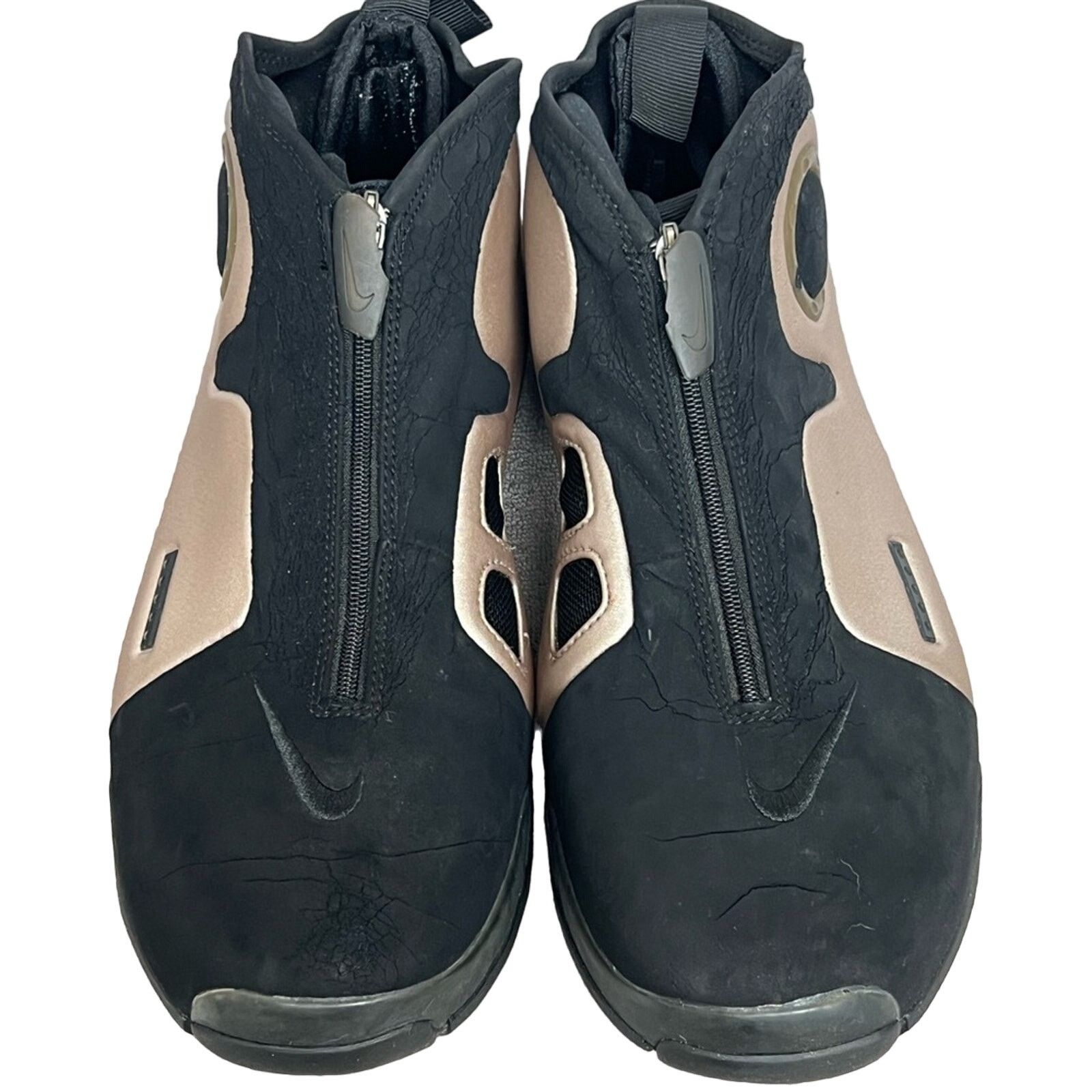 Nike Nike Air Flightposite 2010 KG Metallic Zinc/Black Men’s RARE Size US 10.5 / EU 43-44 - 4 Thumbnail