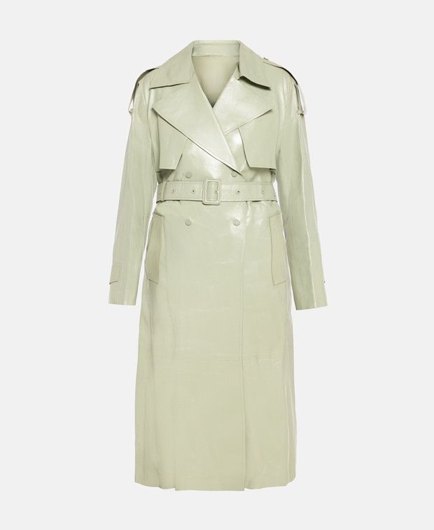 Mackage Leather trench coat Size S / US 4 / IT 40 - 1 Thumbnail
