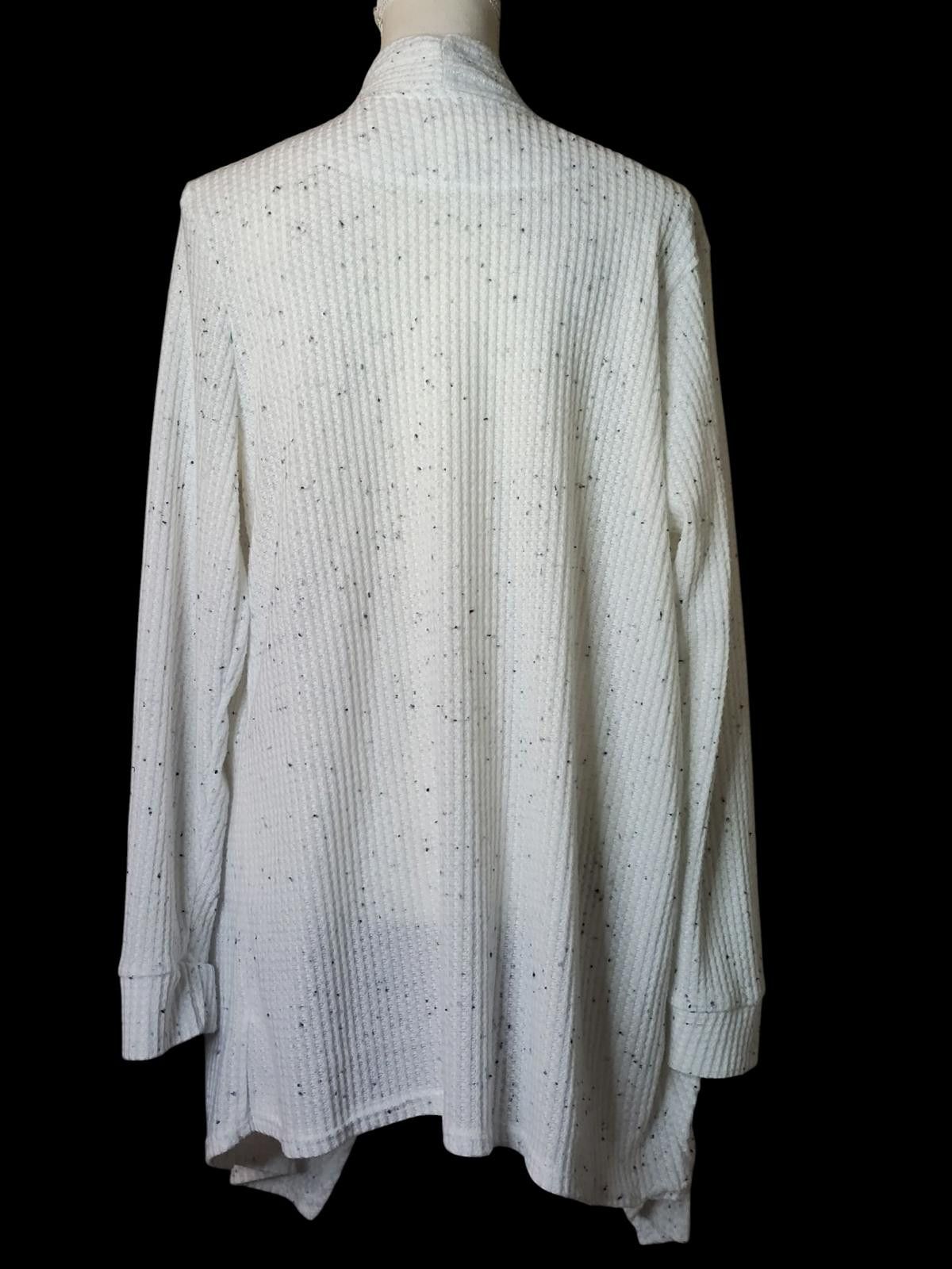 Other French Laundry White Open-Front Draped Cardigan Sweater Size XL / US 12-14 / IT 48-50 - 6 Thumbnail