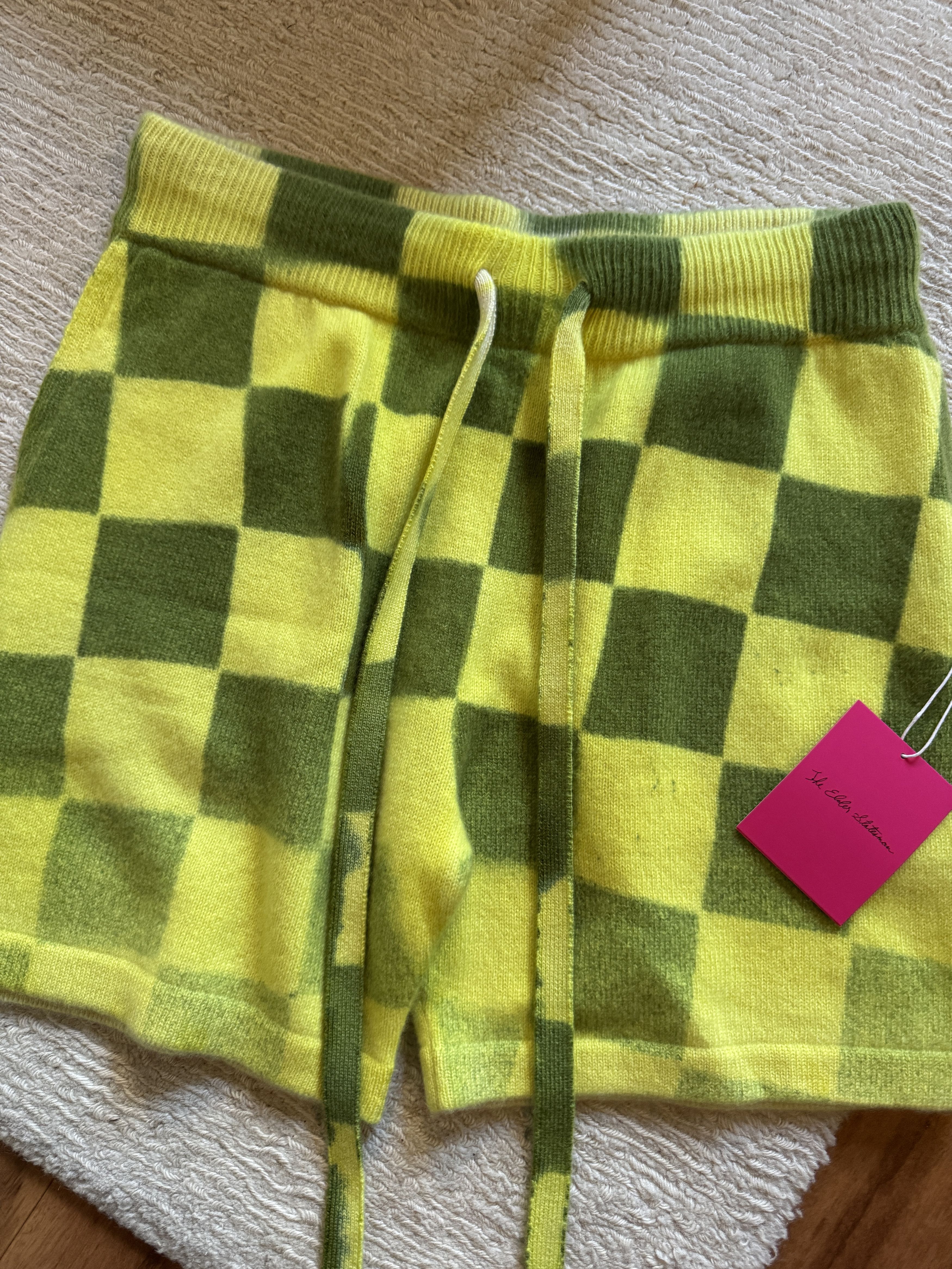 The Elder Statesman THE ELDER STATESMAN CHESS RELAXED SHORT CASHMERE $1,595 L Size US 34 / EU 50 - 7 Thumbnail
