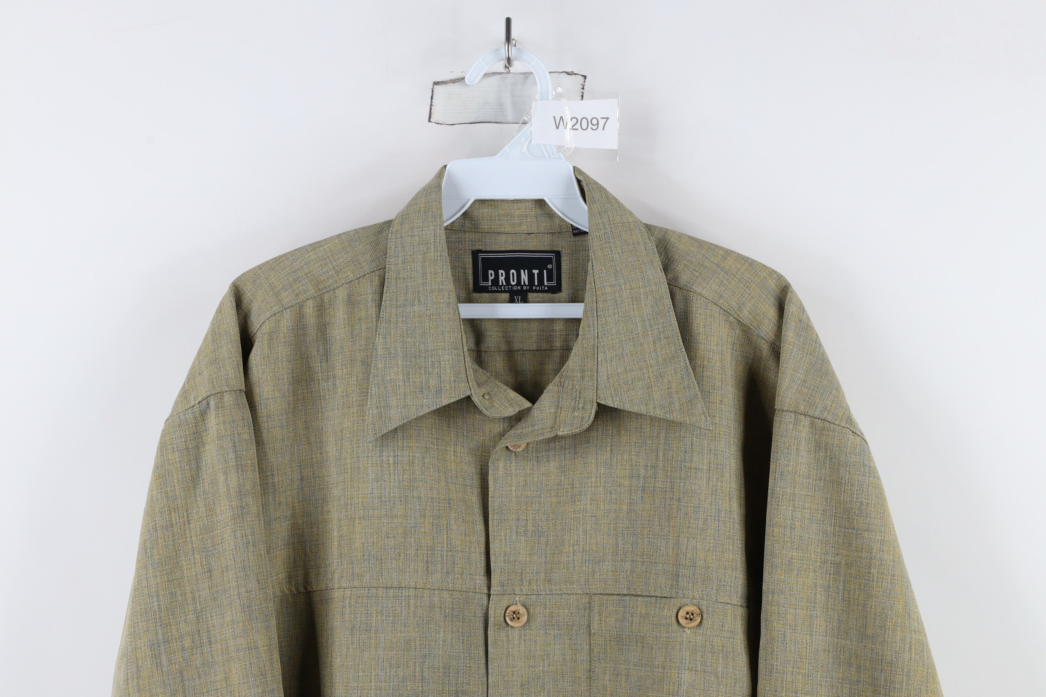 Vintage Vintage 90s Rockabilly Heavyweight Collared Button Shirt Size US XL / EU 56 / 4 - 2 Thumbnail