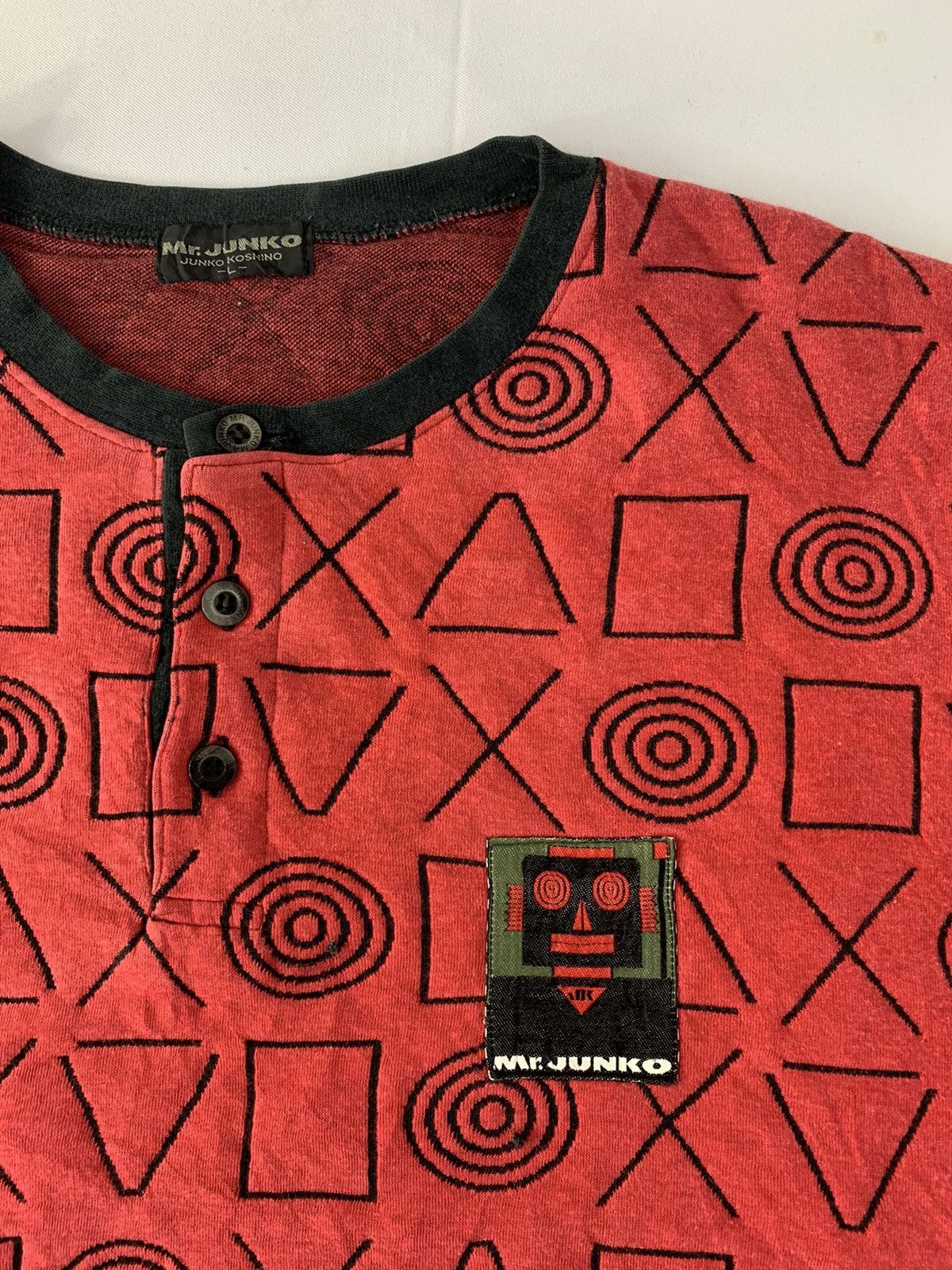 Japanese Brand × Junko Shimada × Mr. Junko Rare 90s Mr Junko Koshino Unique Design Crewneck Pullover Size US L / EU 52-54 / 3 - 4 Thumbnail