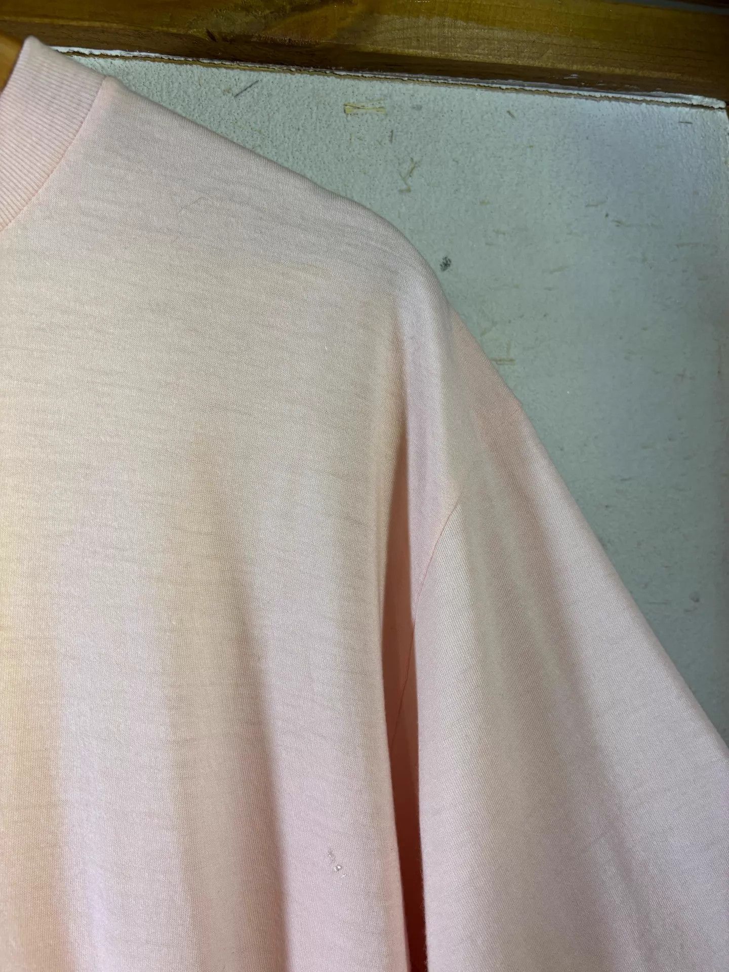 Auralee auralee 100% Wool Pink Short Sleeve Tee Size 5 Size US XXL / EU 58 / 5 - 3 Thumbnail