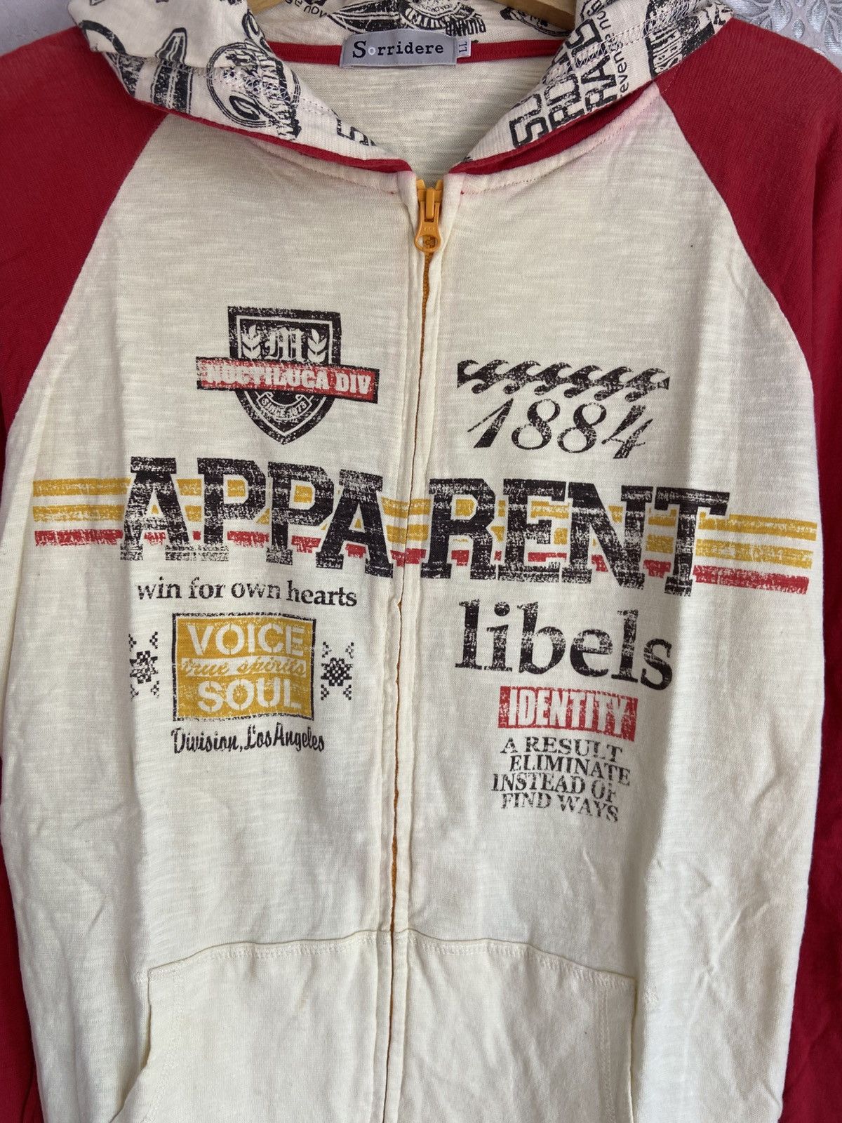If Six Was Nine SORRIDERE Poem Zip Hoodie Size M / US 6-8 / IT 42-44 - 2 Thumbnail