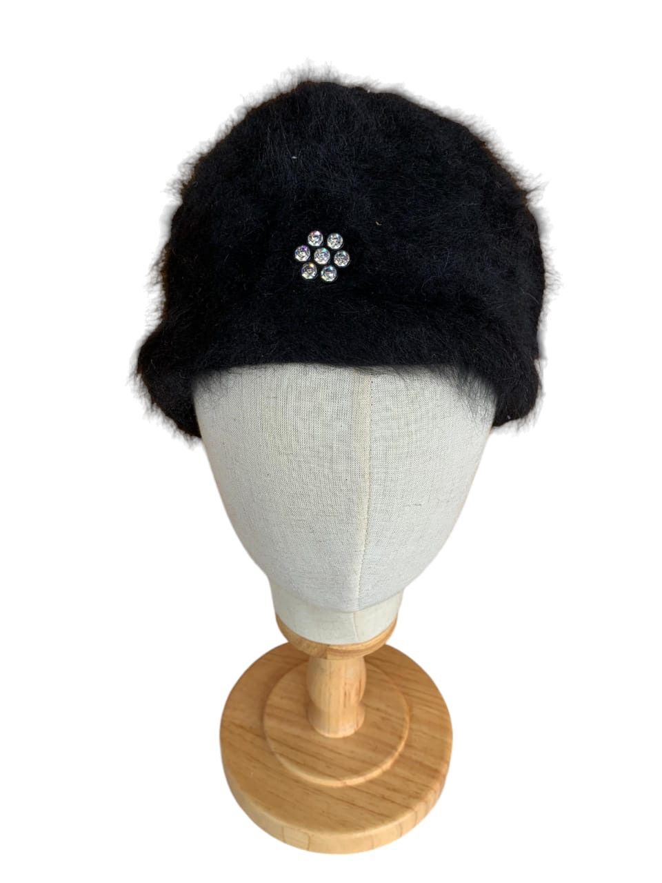 Japanese Brand Rhinestone mohair beanie Size ONE SIZE - 3 Thumbnail