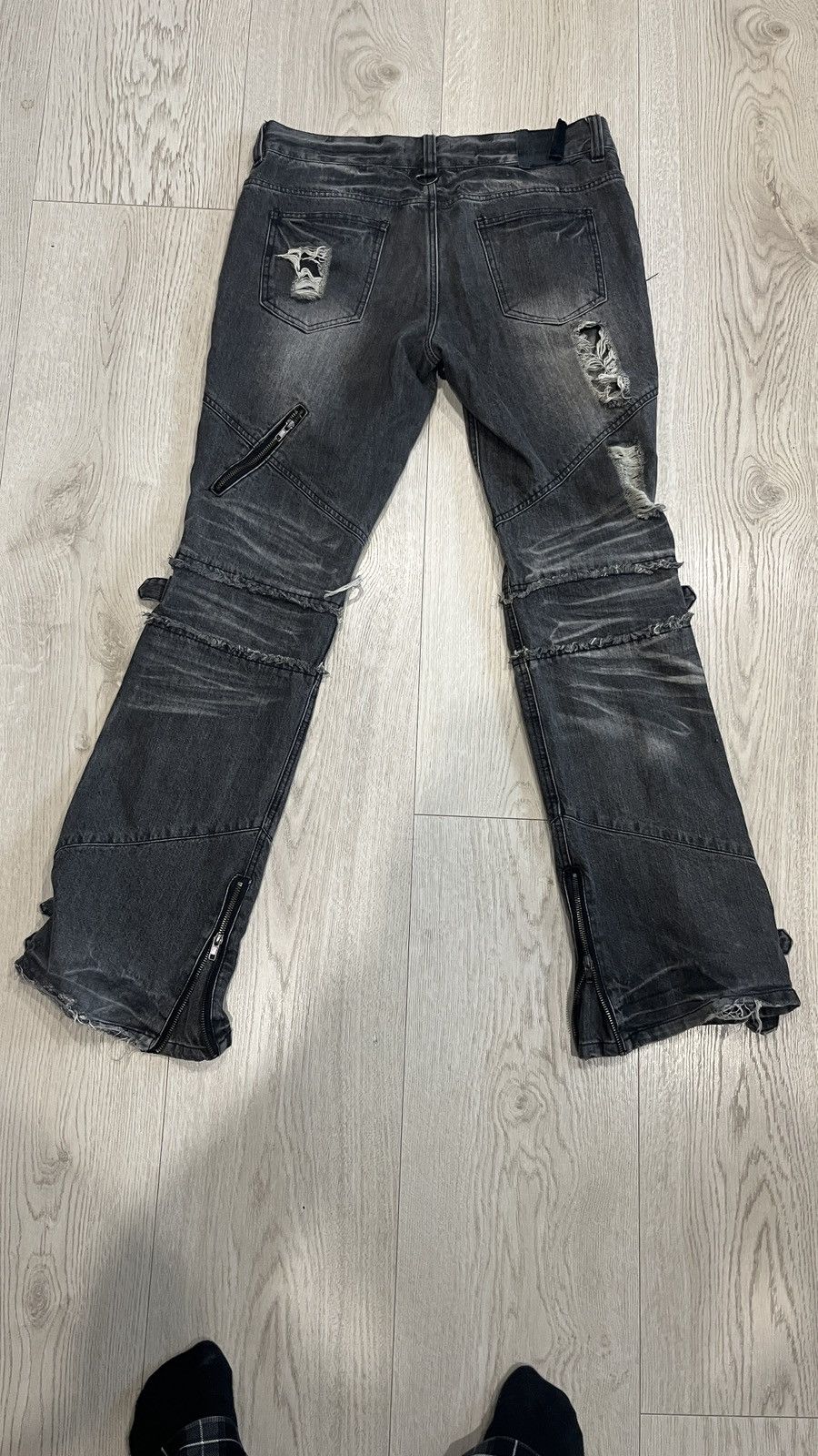 Japanese Brand Black bacarra jeans Size US 33 - 8 Thumbnail