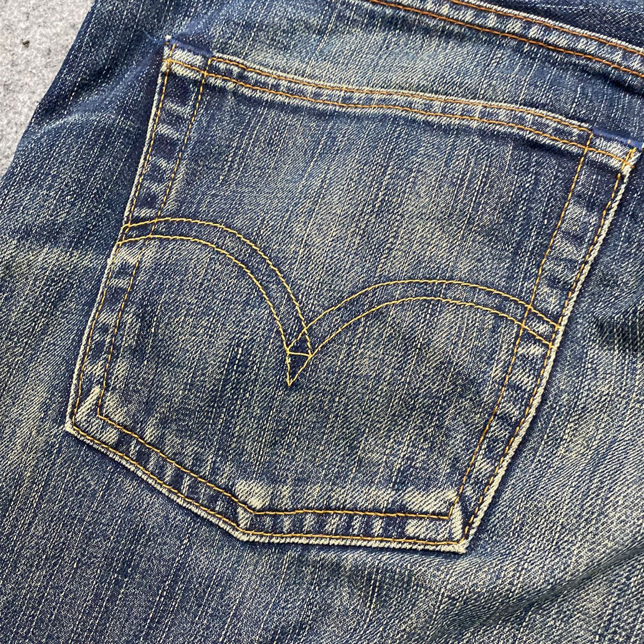 Levi's 💥Rare💥Vintage 90S Levis 503 Big Size Distressed Denim Size US 41 - 10 Thumbnail
