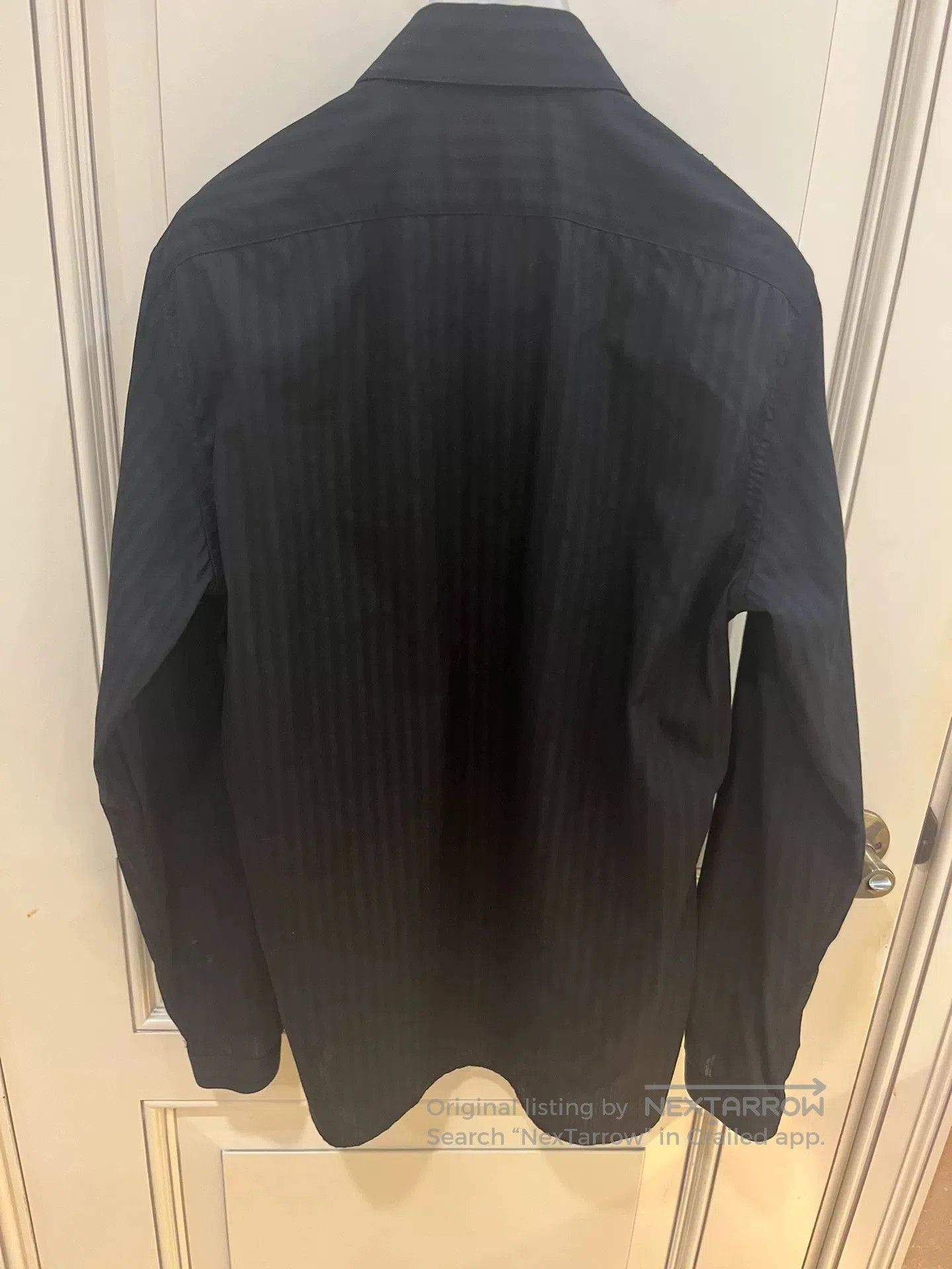Saint Laurent Paris Saint Laurent YSL Black Striped Military Shirt. Size US M / EU 48-50 / 2 - 7 Thumbnail