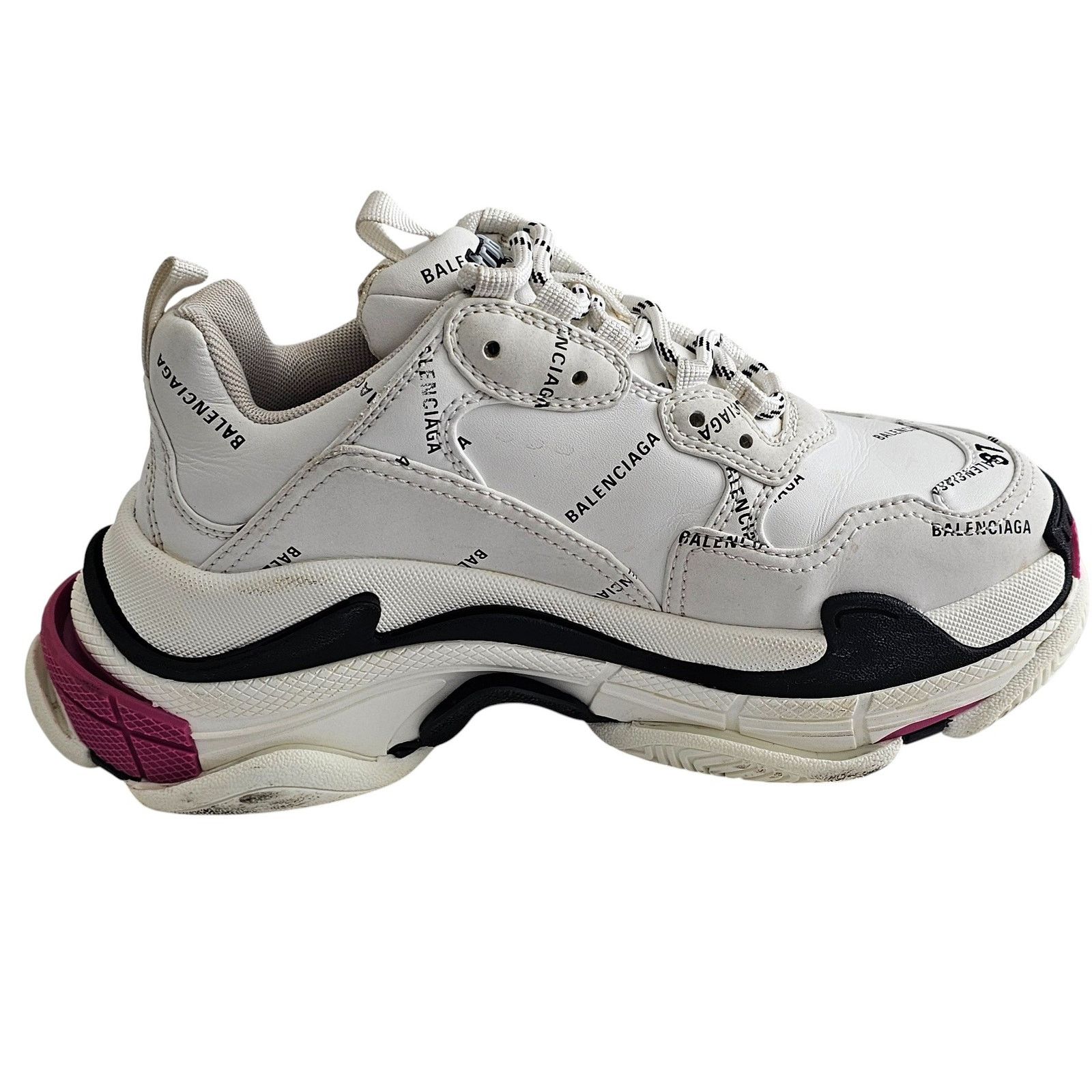 Balenciaga Balenciaga Triple S sneakers in white and black Size US 7 / IT 37 - 12 Thumbnail