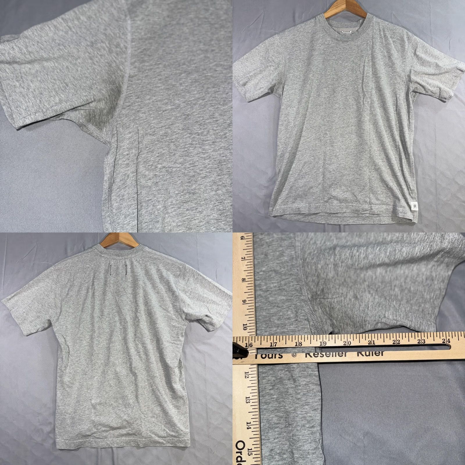 Reigning Champ VINTAGE Reigning Champ Shirt Mens M Gray Crewneck Cotton Tee Size US M / EU 48-50 / 2 - 8 Thumbnail