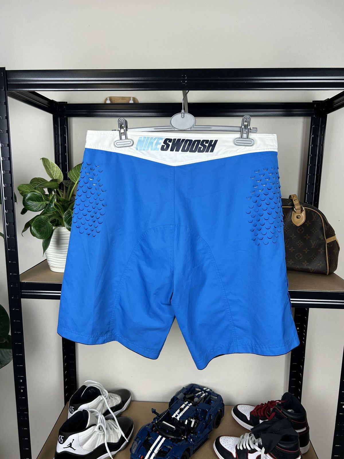 Nike × Vintage 90S Swoosh Logo Swim Shorts XL Size Size US 35 - 5 Thumbnail