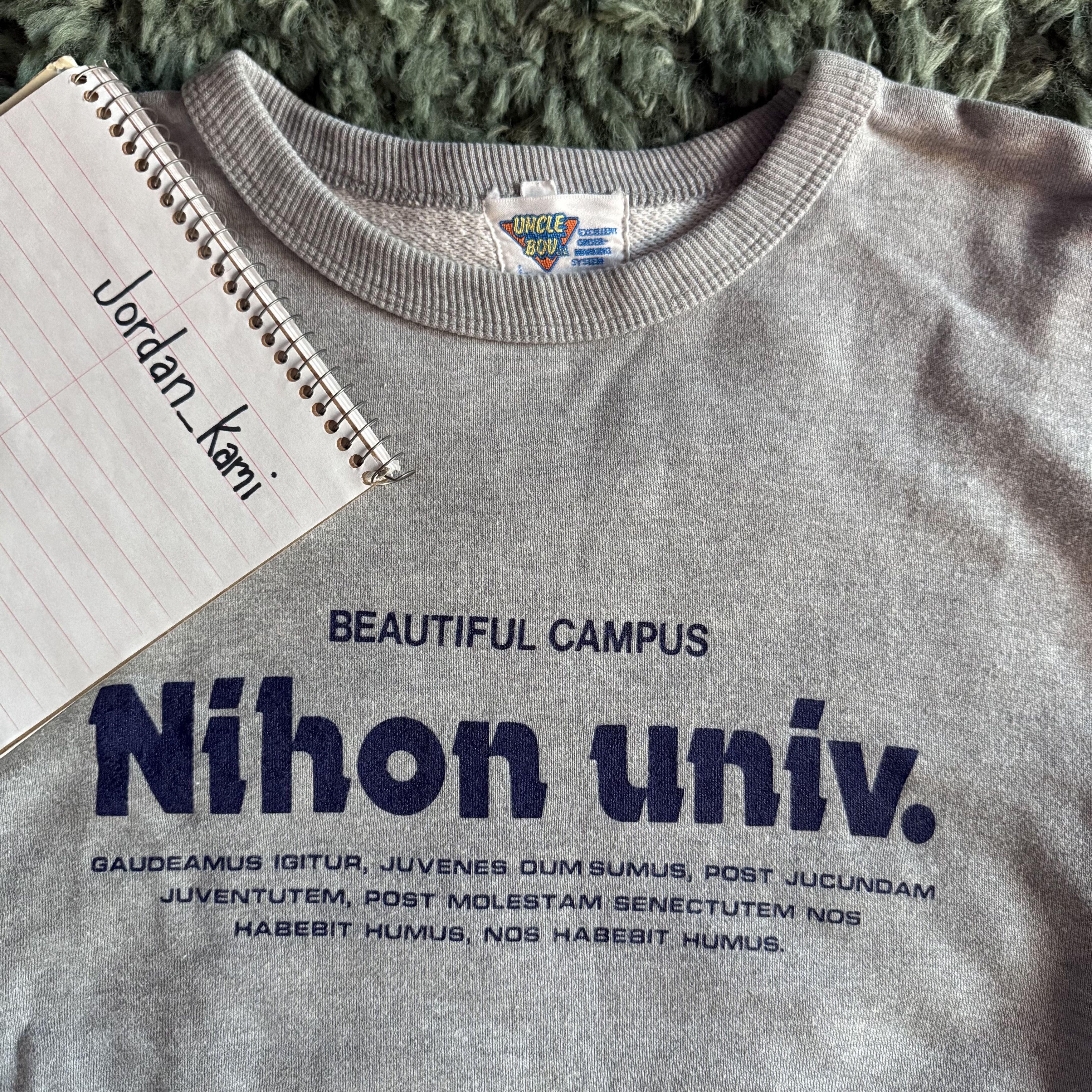 Vintage Nihon University Sweatshirt Size US L / EU 52-54 / 3 - 5 Thumbnail