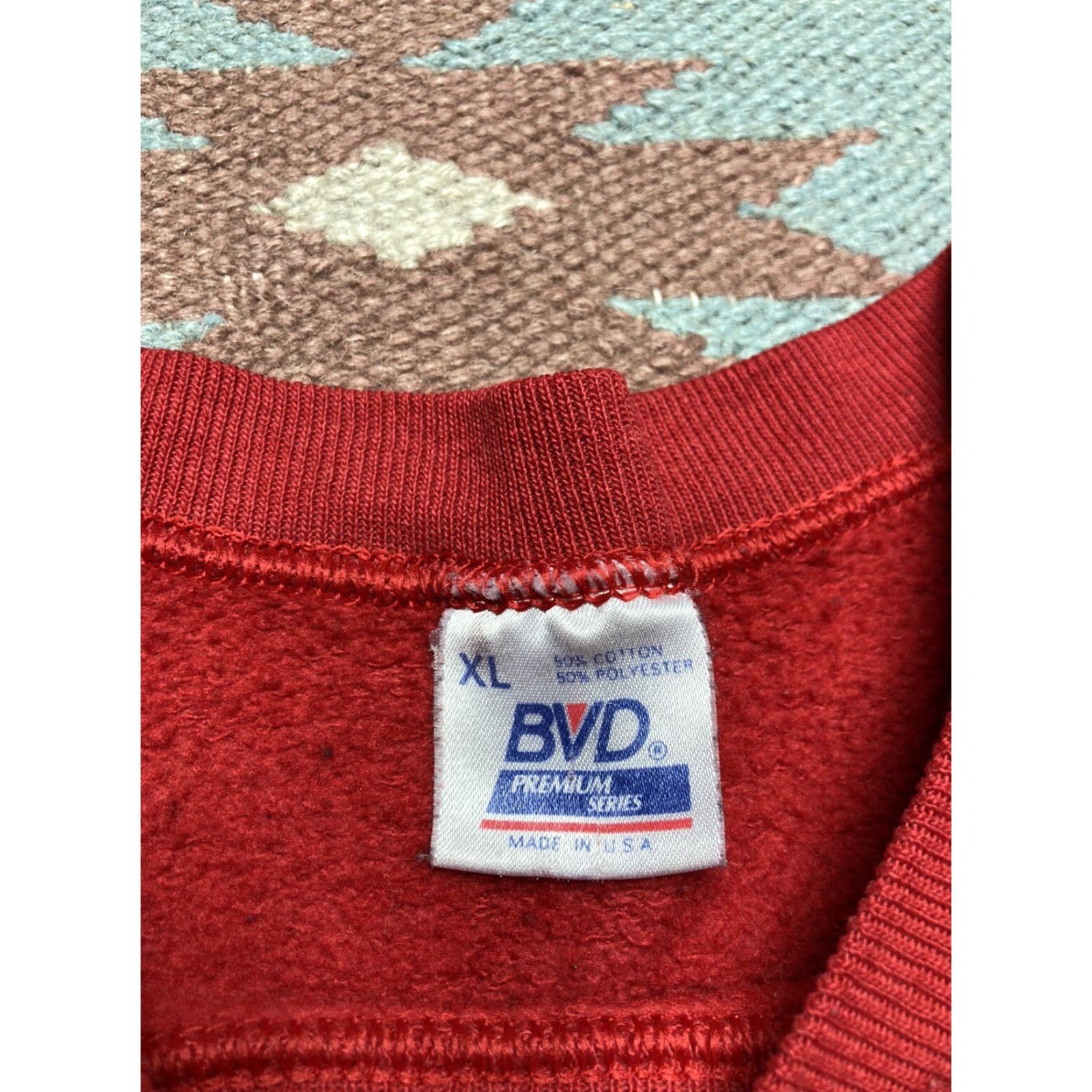 Vintage VINTAGE BVD Sweatshirt Crewneck Men XL Red Bird Theme Pullover Cute Animal Teddy Bear Balloon Floating Size US XL / EU 56 / 4 - 6 Thumbnail