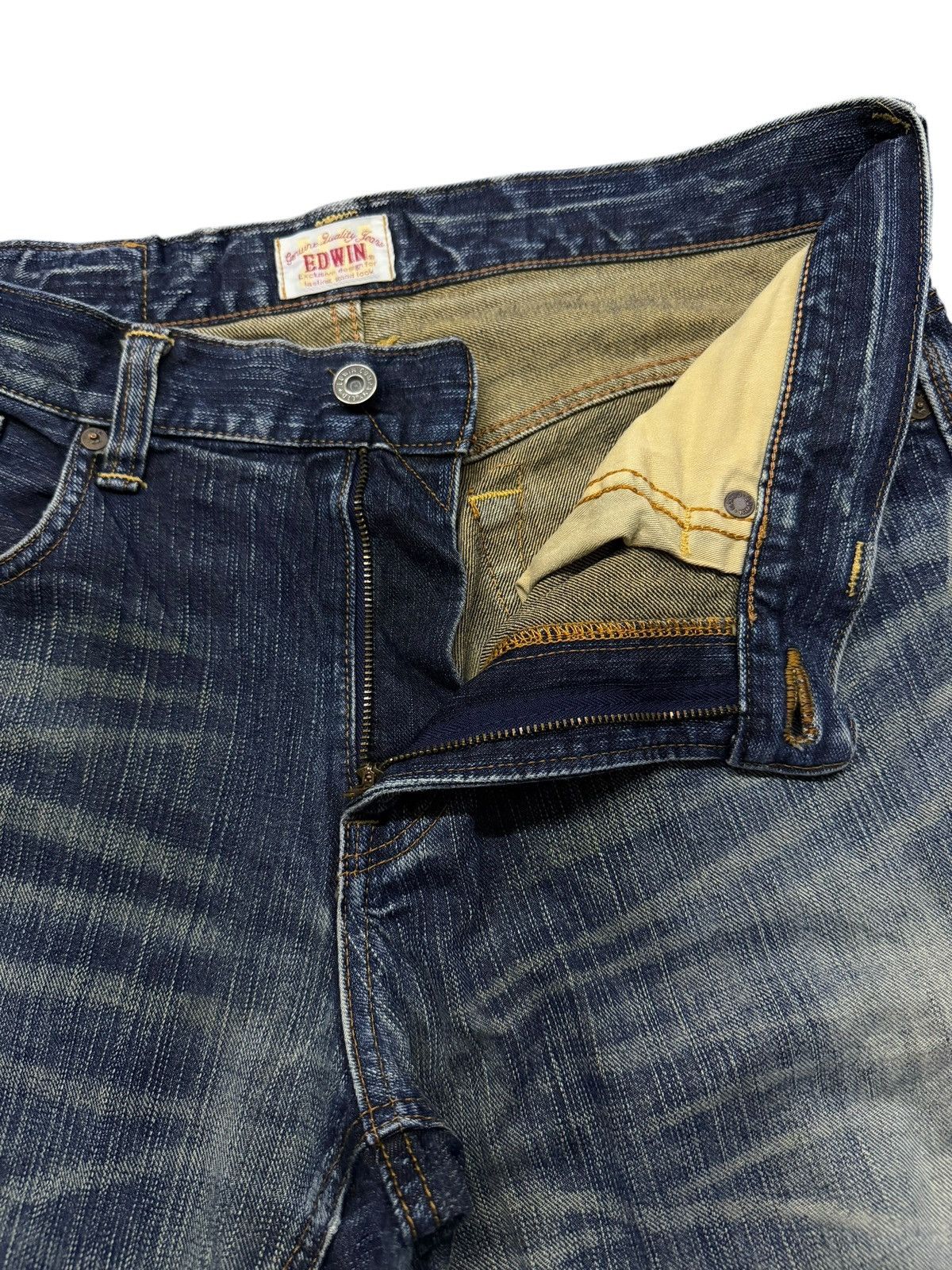 Edwin Vintage Edwin 404 XV Japan Denim Jeans | Loose Straight W35 Size US 35 - 9 Thumbnail