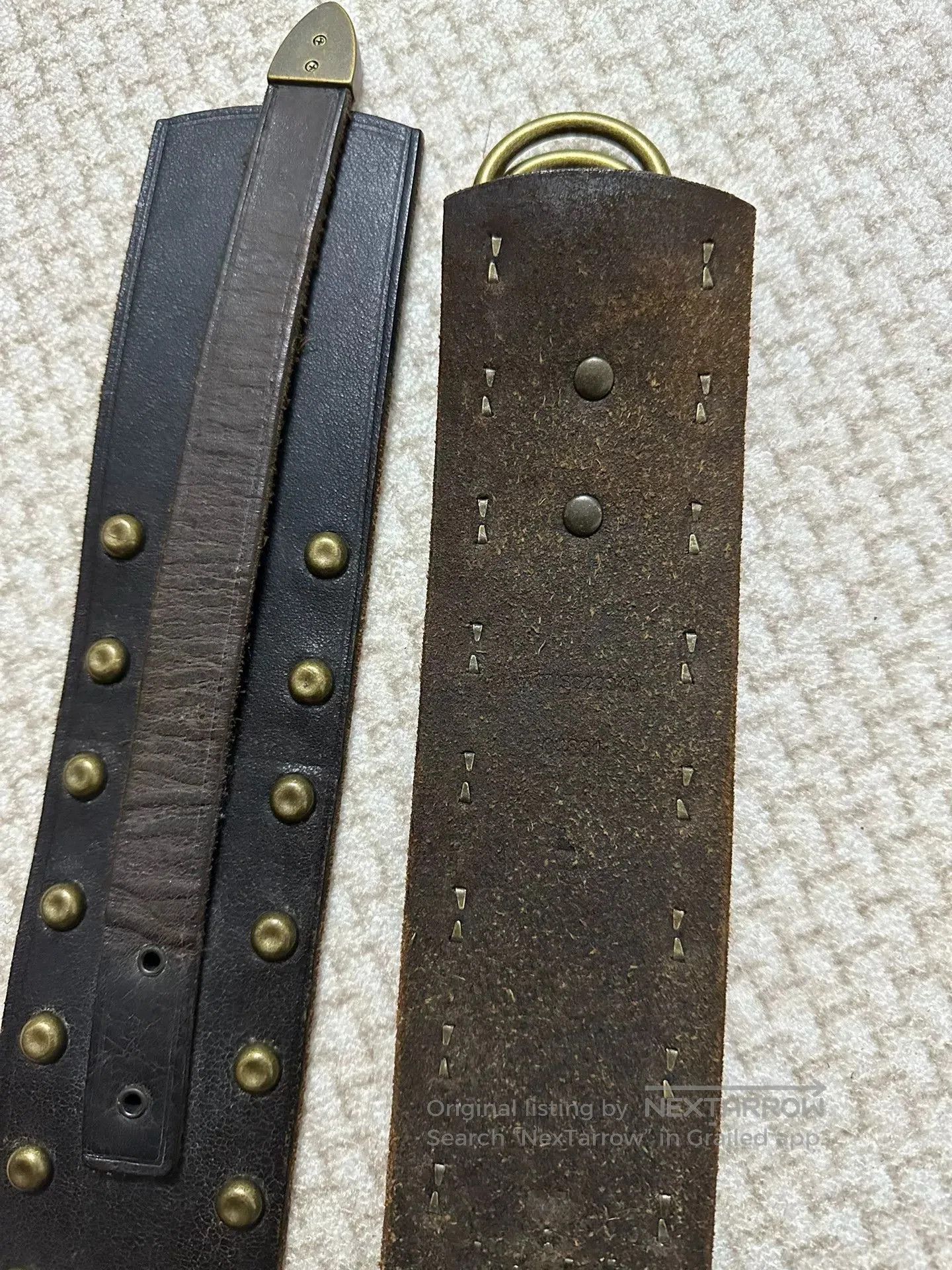 Denim & Supply Ralph Lauren Ralph Lauren Denim Supply Black Rivet Belt. Size ONE SIZE - 7 Thumbnail