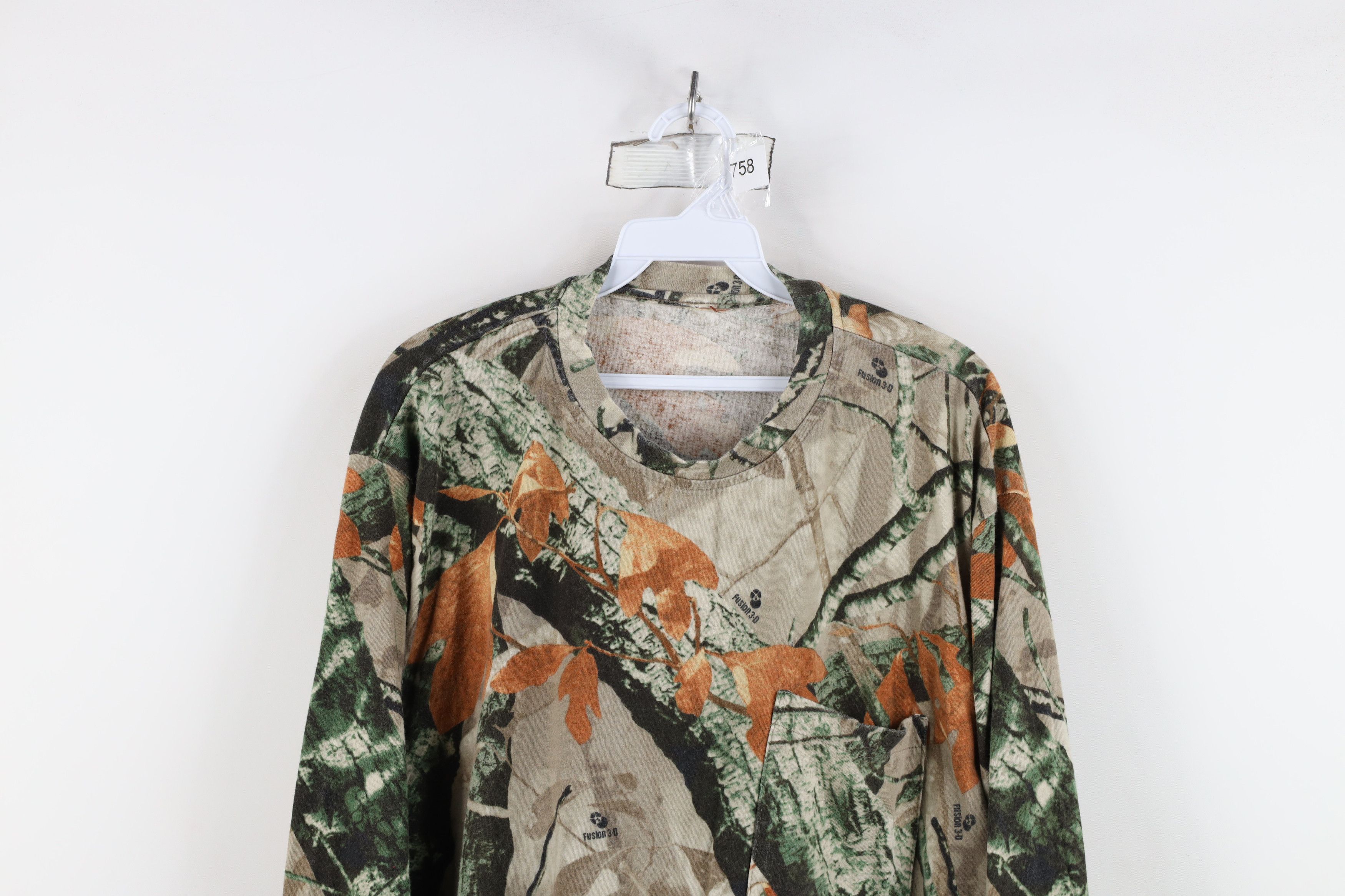 Vintage Vintage 90s Y2K Streetwear Camouflage Long Sleeve T-Shirt Size US XXL / EU 58 / 5 - 2 Thumbnail