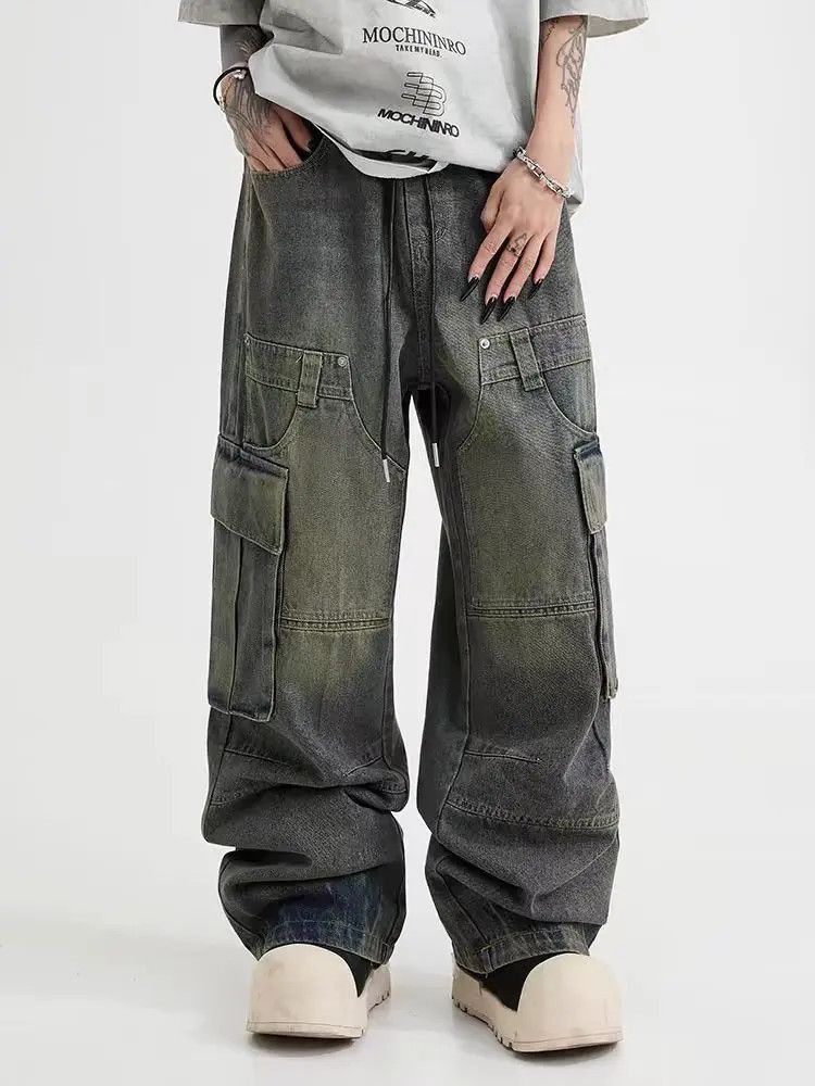 Designer × Japanese Brand Vintage Loose Streetwear Hip Hop Casual Pants Size US 31 - 1 Thumbnail