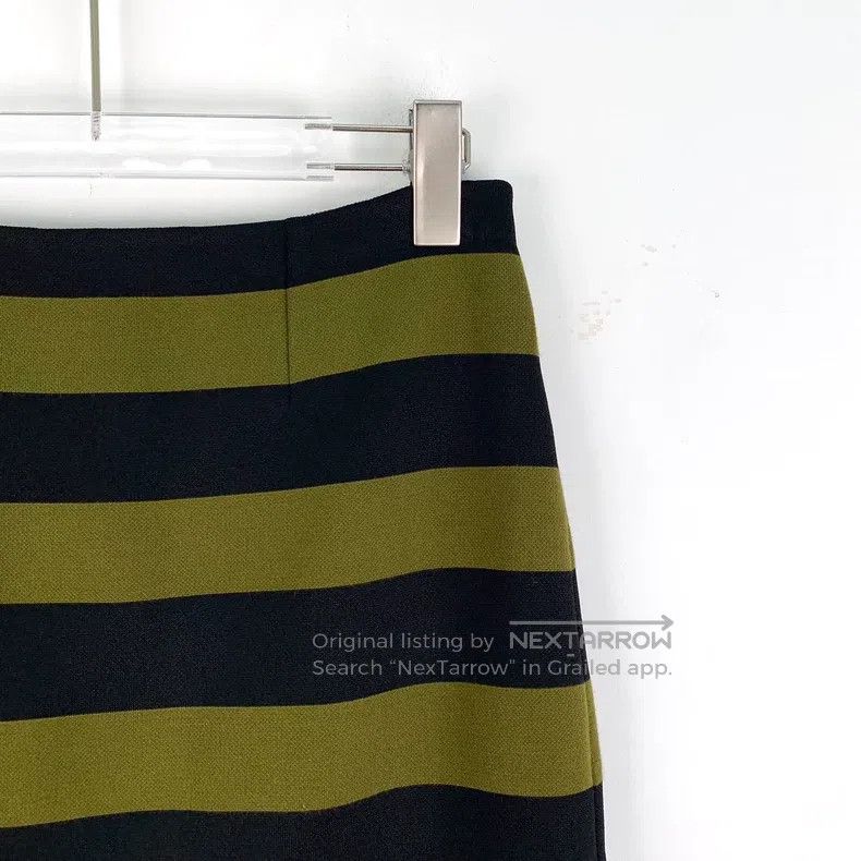 Prada Prada Colour-blocked striped cotton casual skirt Size 26" / US 2 / IT 38 - 3 Thumbnail