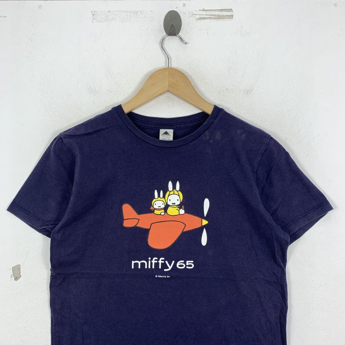 Vintage MIFFY 65 Plane Cartoon Animation Short Sleeve Tshirt Size US M / EU 48-50 / 2 - 3 Thumbnail