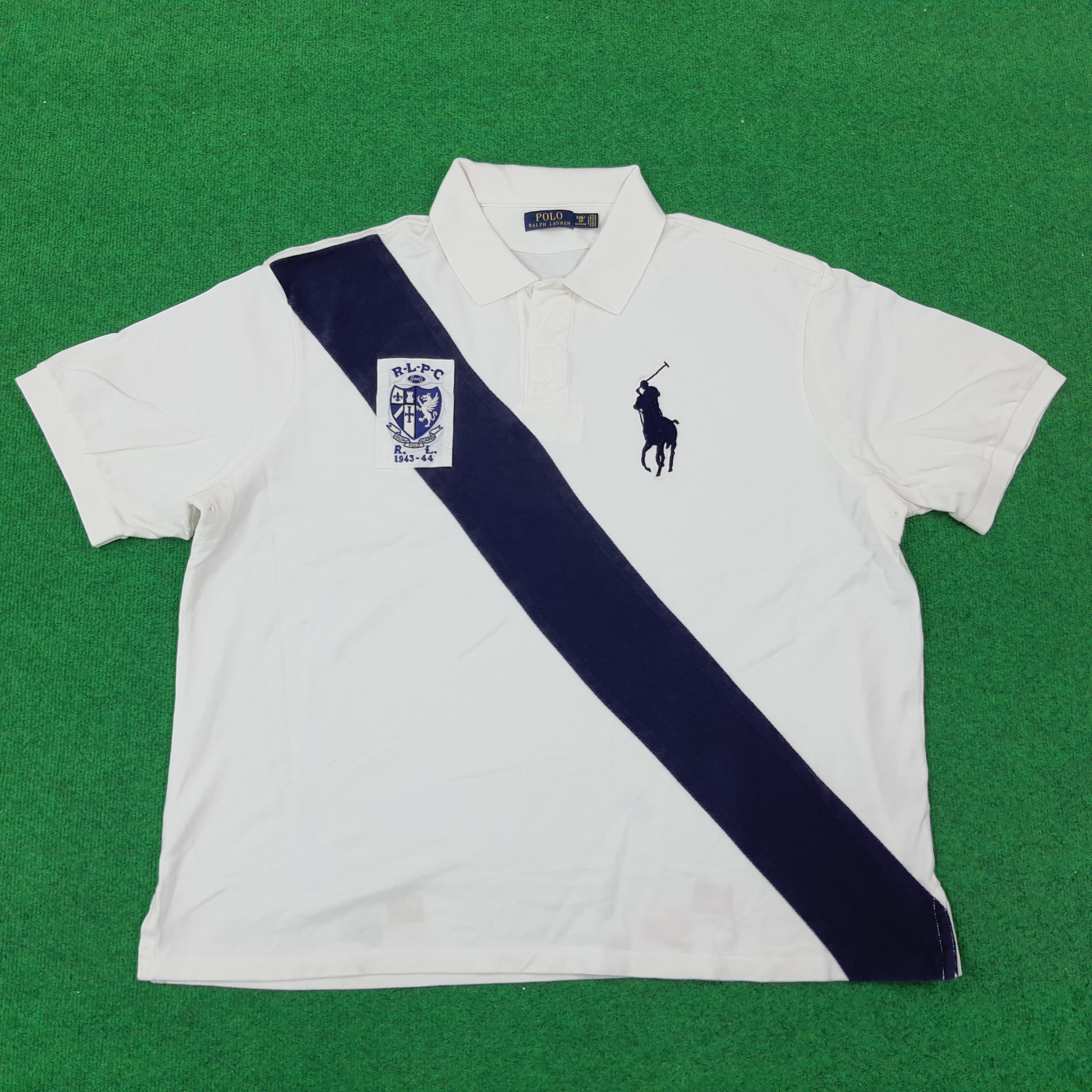 Polo Ralph Lauren × Vintage Vintage Polo Ralph Lauren RLPC Polo Shirt C219N7 Size US XXL / EU 58 / 5 - 1 Thumbnail