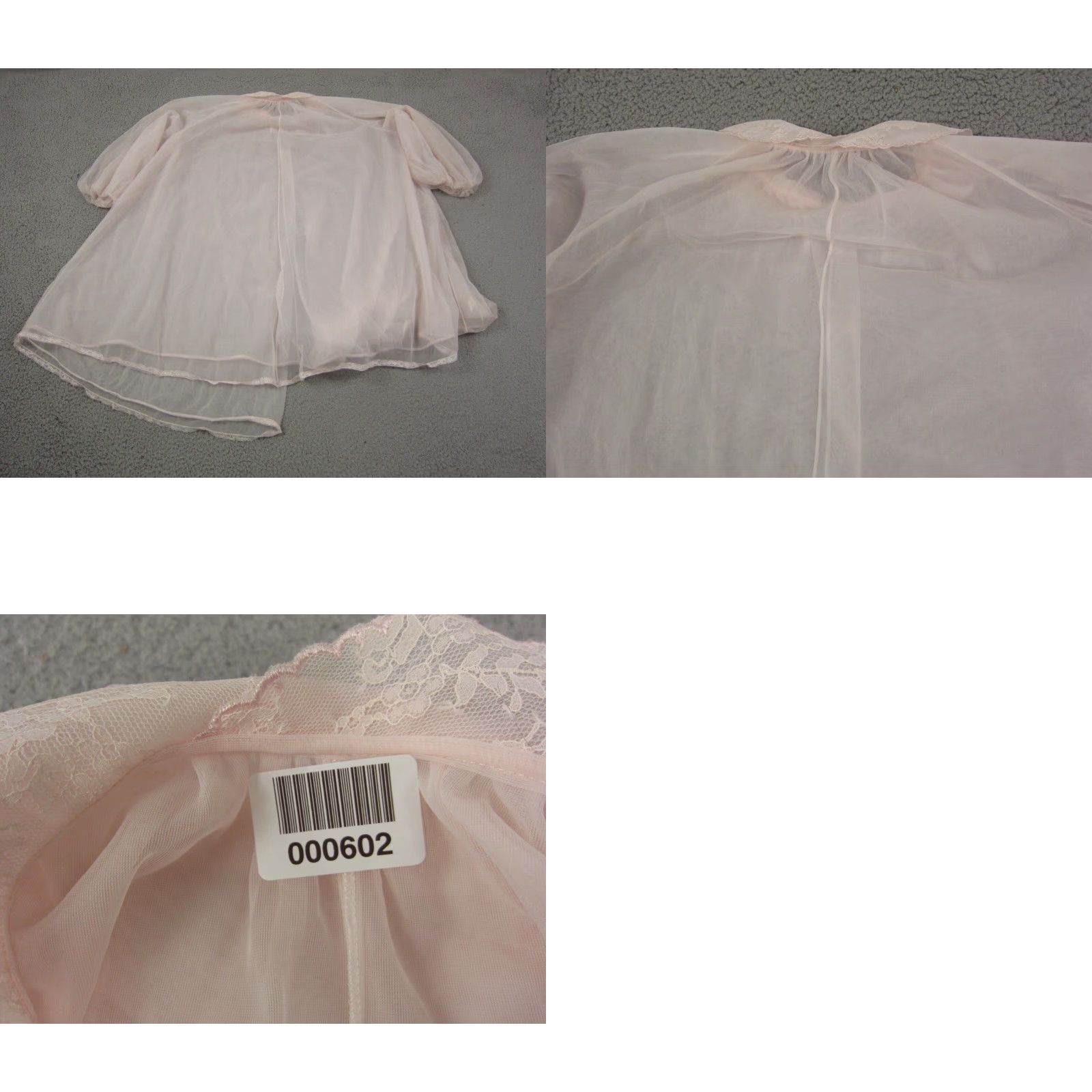 Vintage Vintage Van Raalte Lingerie Dress Small Pink Sheer Lace Nylon USA 60s Size S / US 4 / IT 40 - 9 Thumbnail